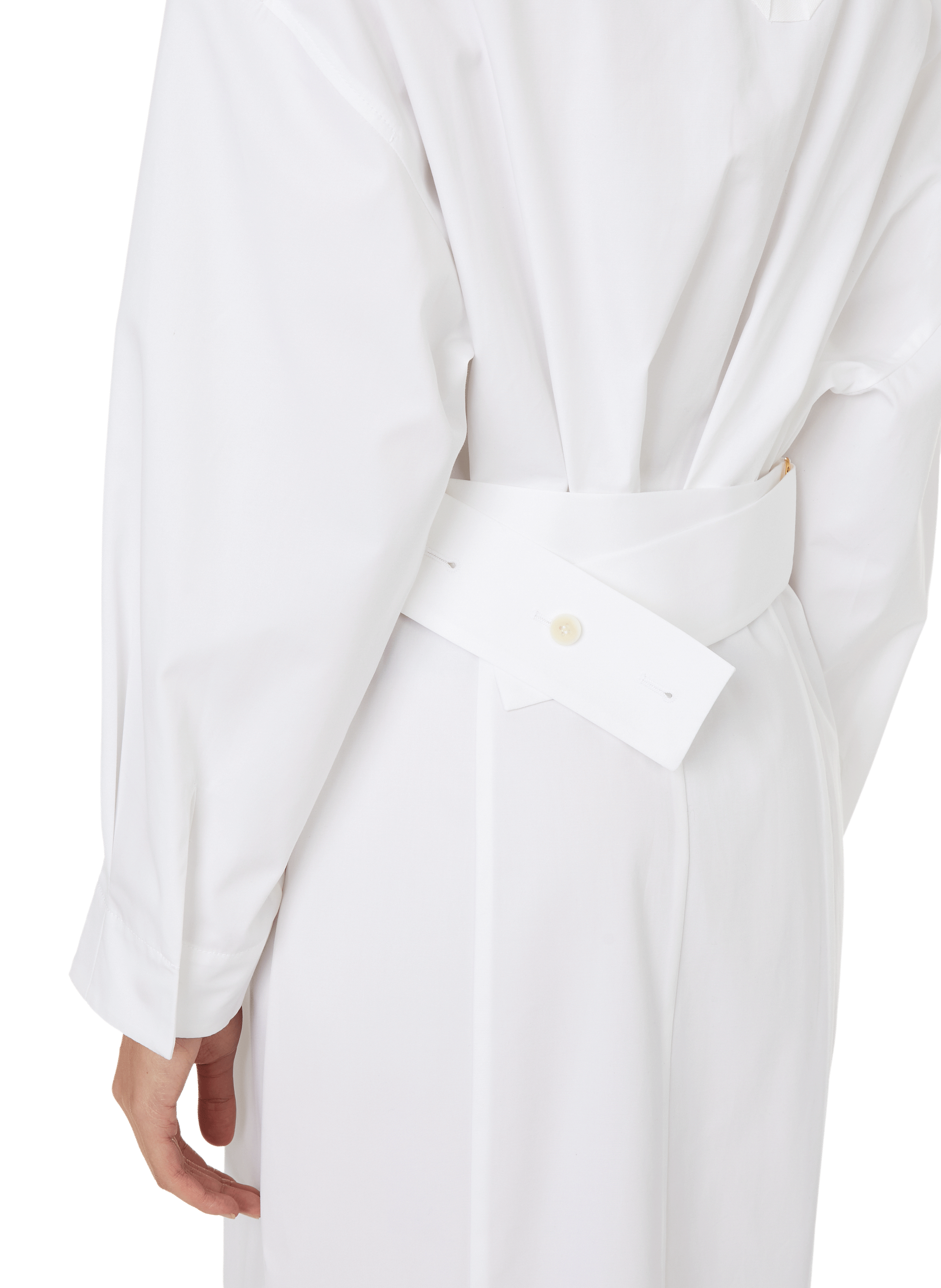 La robe chemise en coton  JACQUEMUS Blanc