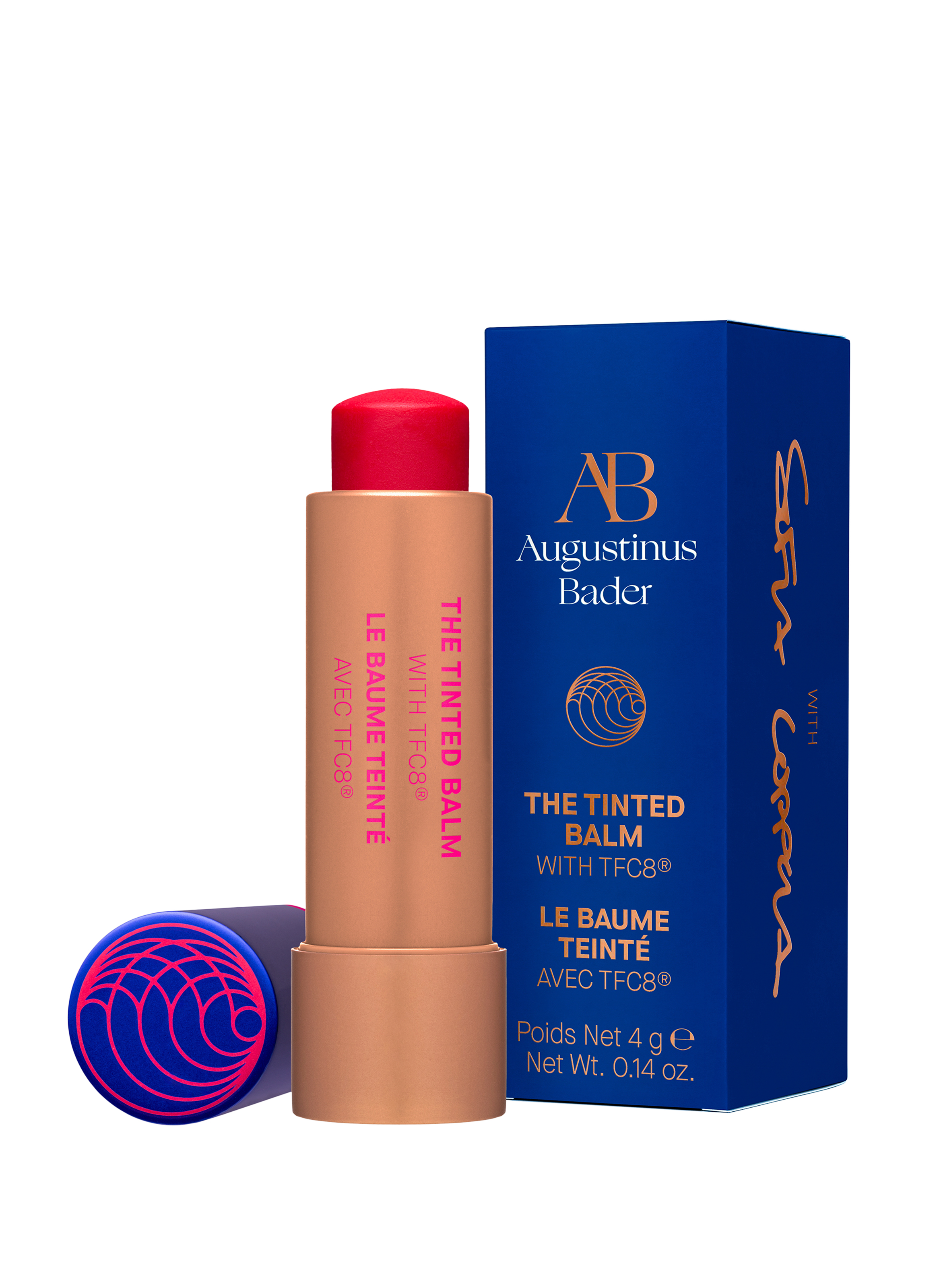 The Tinted Balm Shade 1 AUGUSTINUS BADER A sheer deep pink