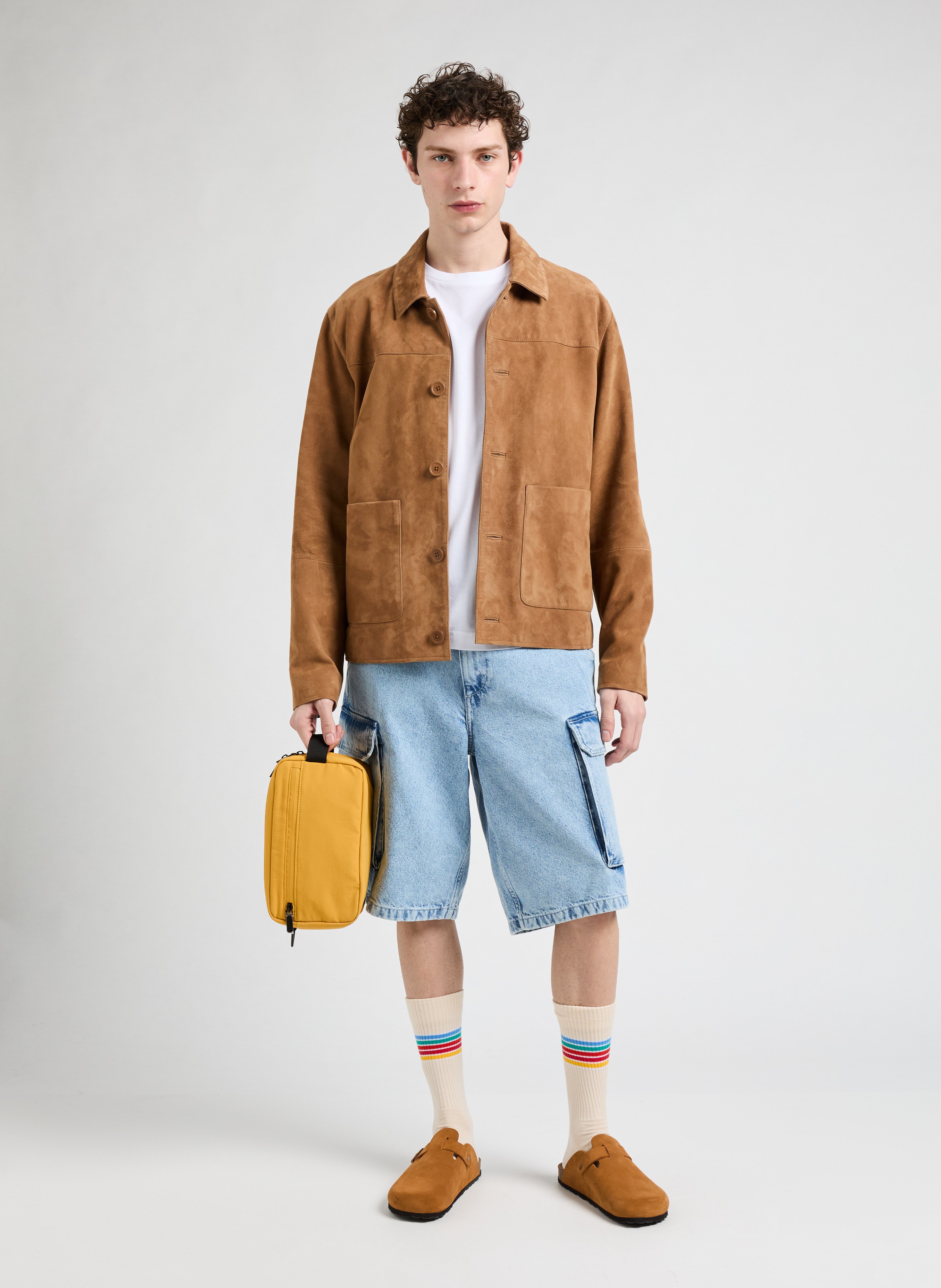 Shorts in faded wash SAISON 1865 Blue