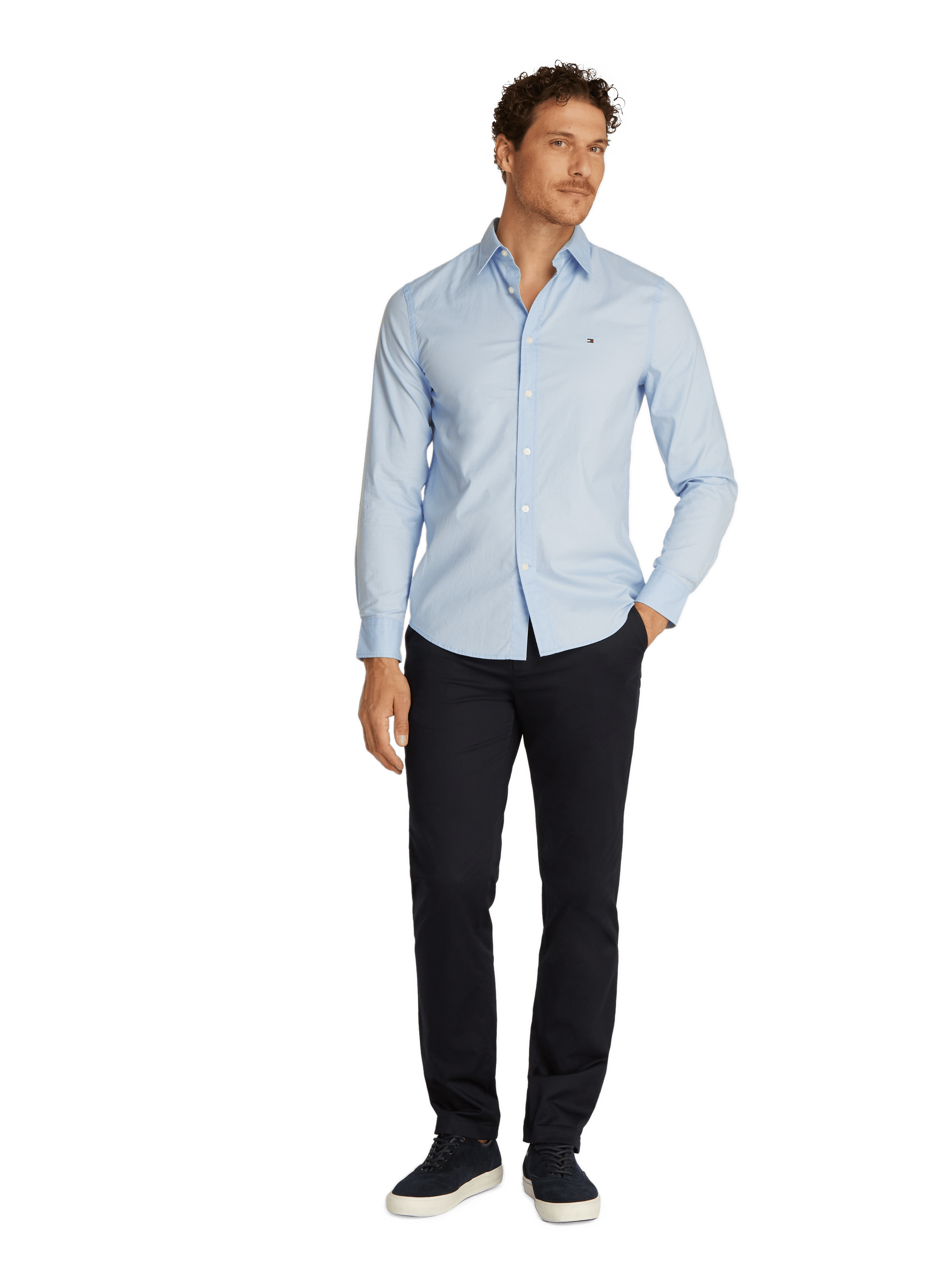  Cotton shirt TOMMY HILFIGER Blue