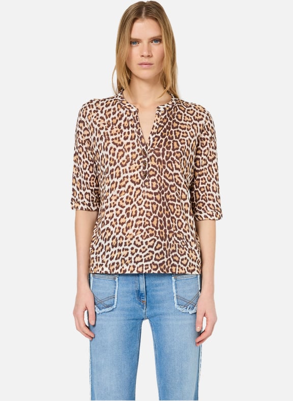 T-shirt imprimé léopard - grace Marron by GERARD DAREL GERARD DAREL T-shirt imprimé léopard - grace Marron