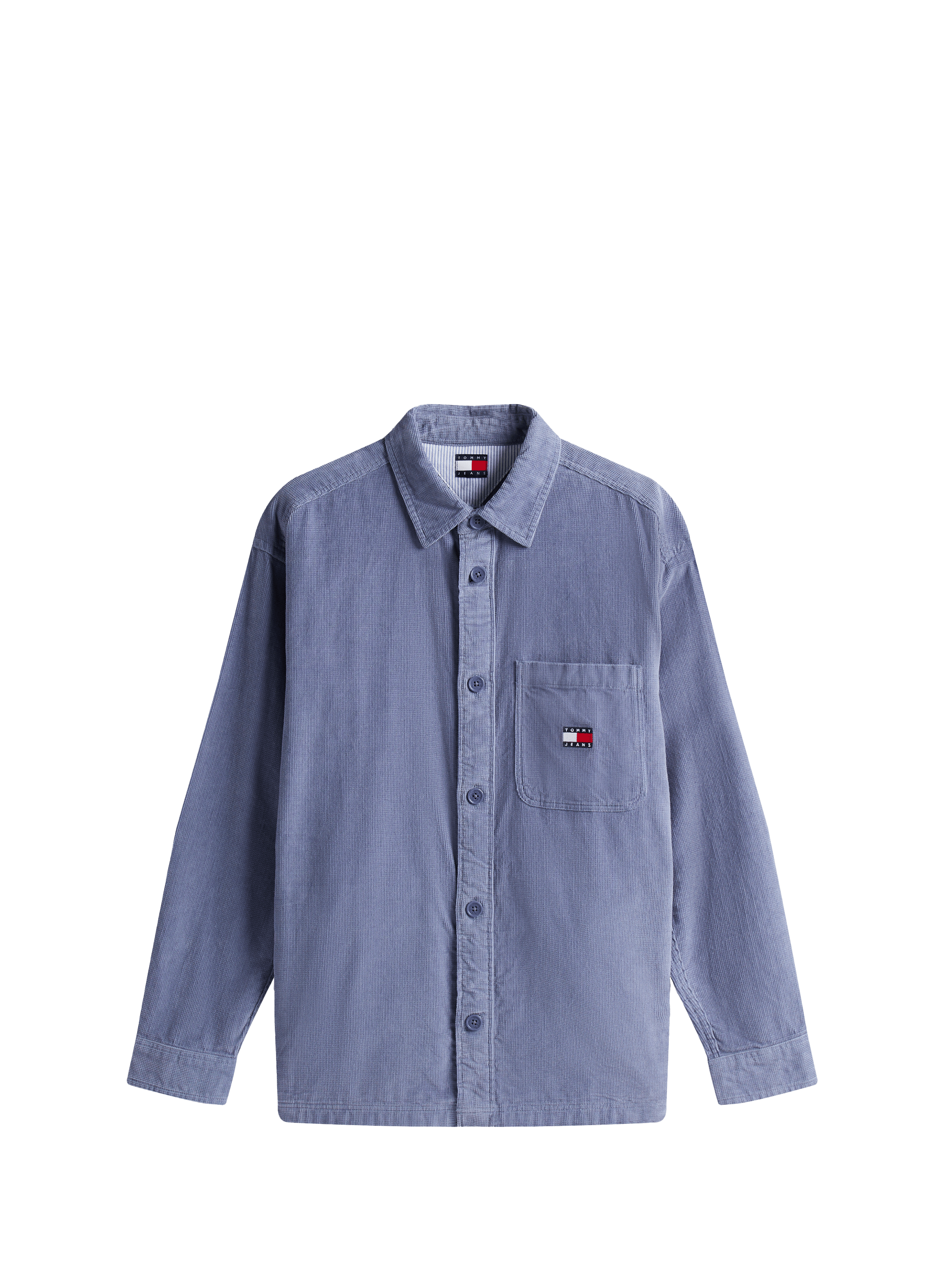Textured cotton shirt TOMMY HILFIGER Blue