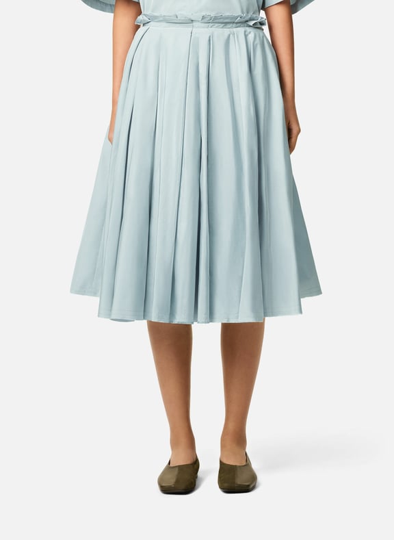 Jupe corolle midi en taffetas Bleu by AMI PARIS AMI PARIS Jupe corolle midi en taffetas Bleu