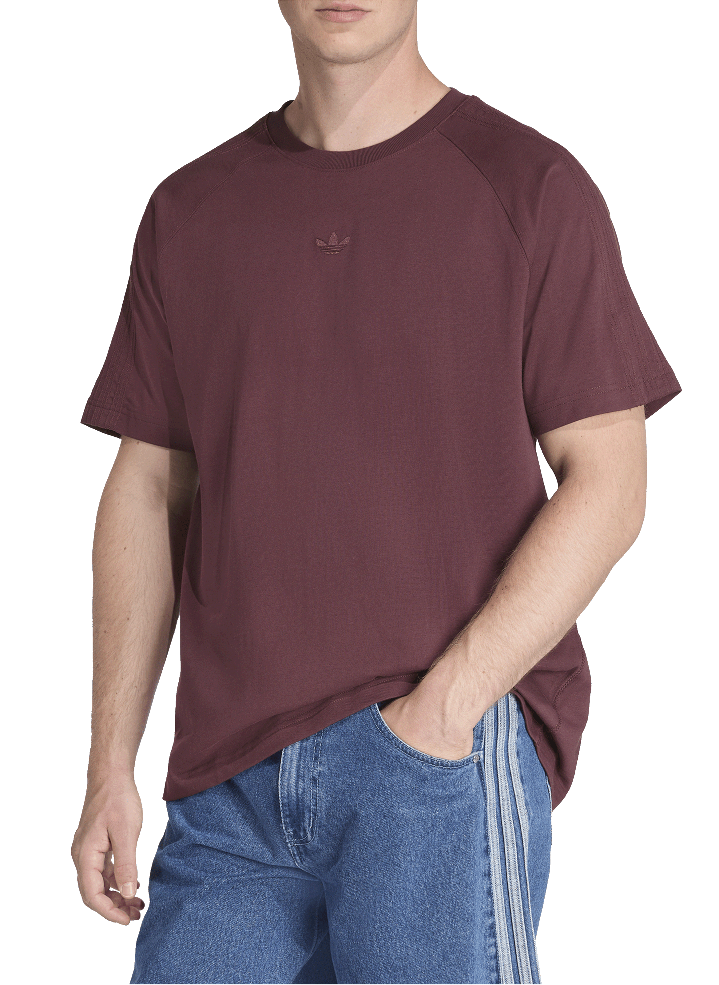 ADIDAS T-shirt en coton Rouge
