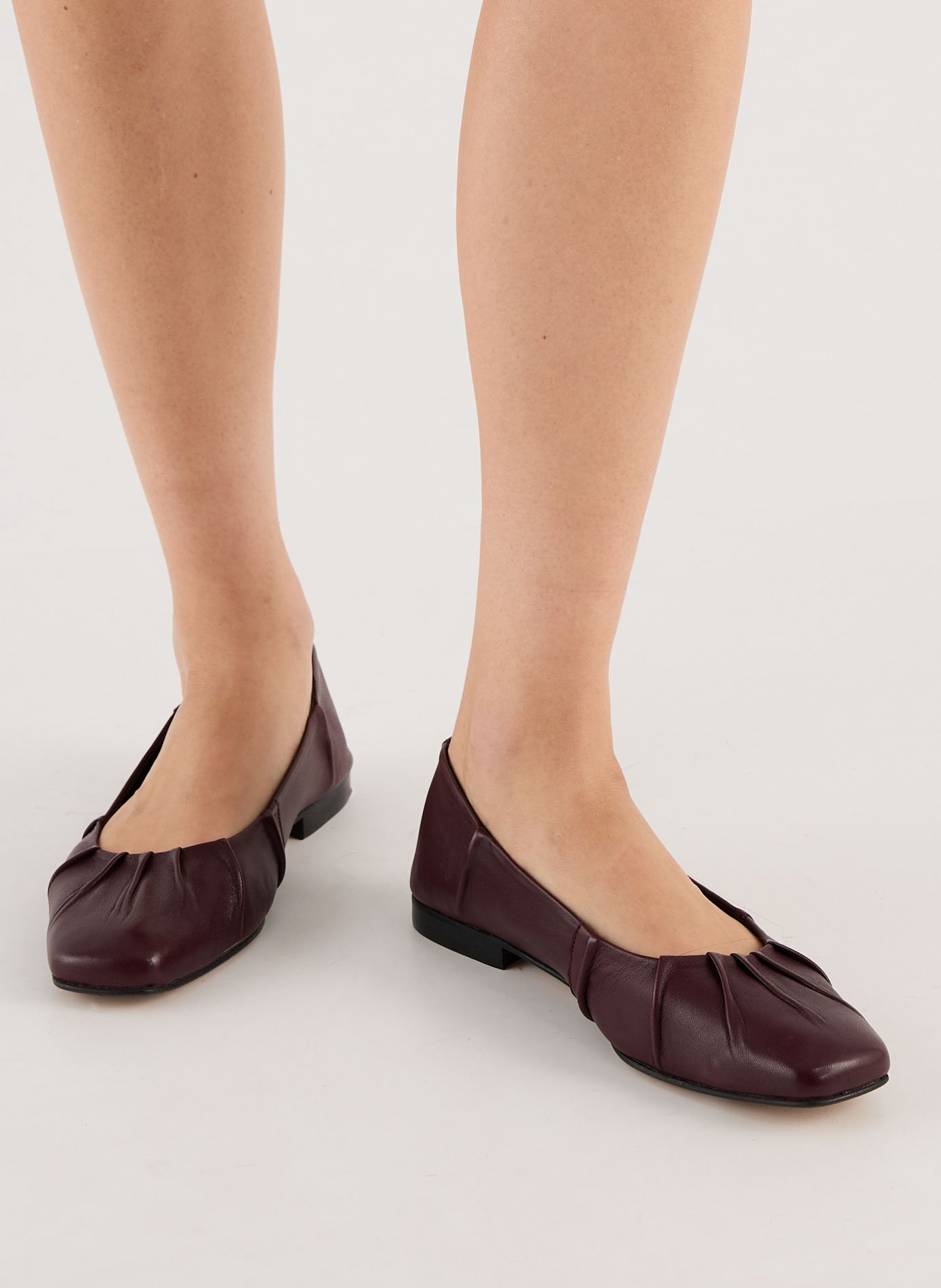 Ballerines Doriane en cuir  SAISON 1865 Rouge