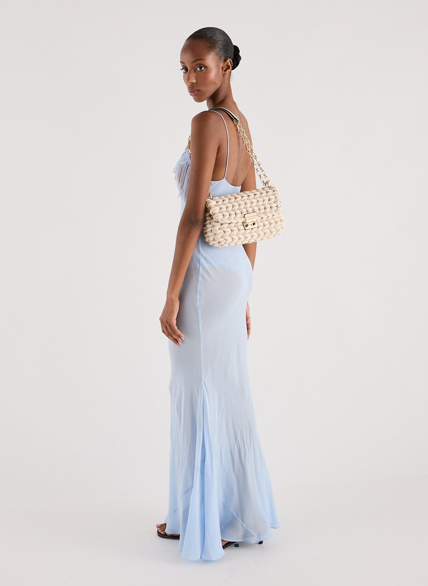 Textured leather handbag  MICHAEL KORS White