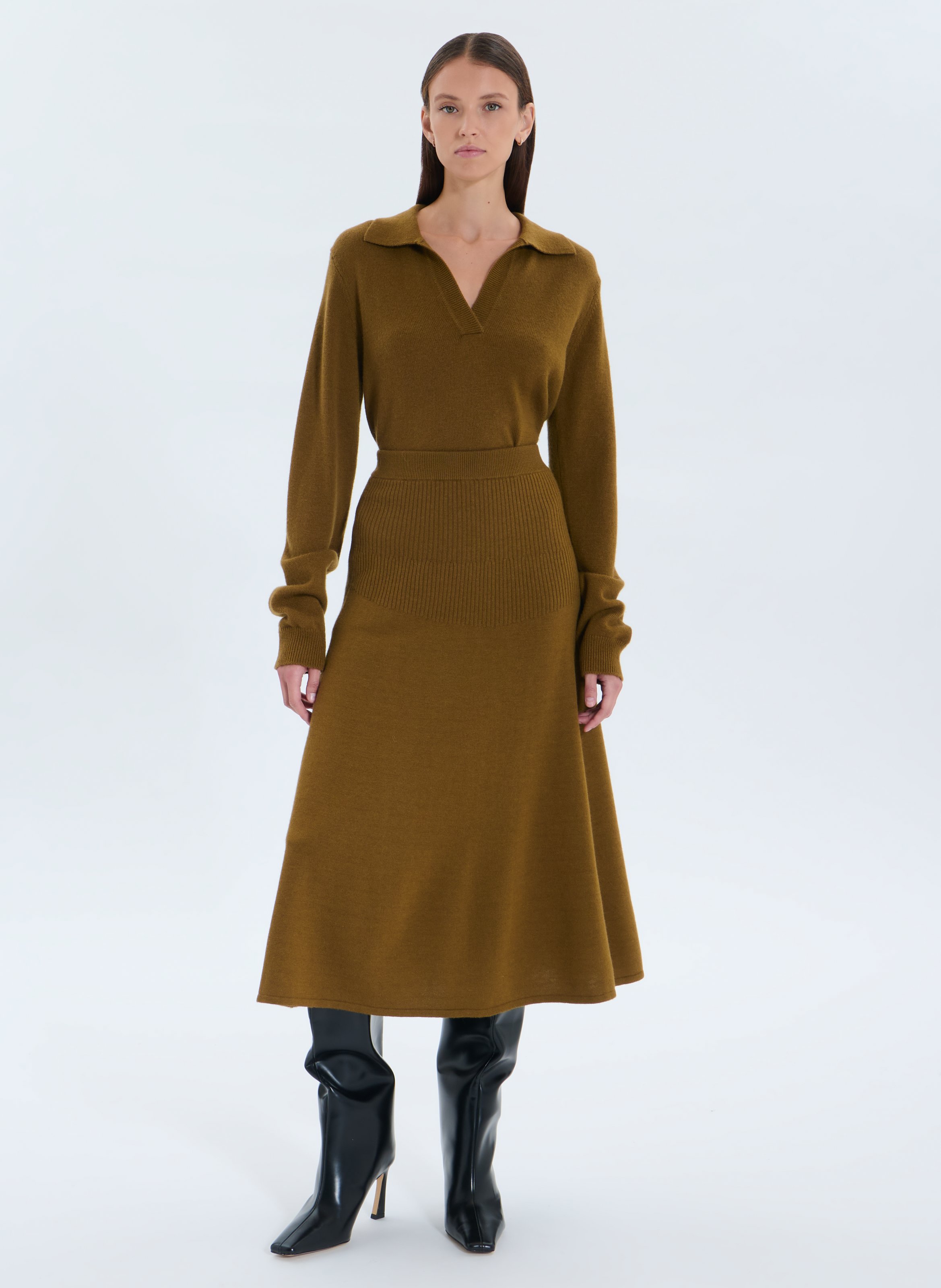 Jupe droite justine ZAPA Vert