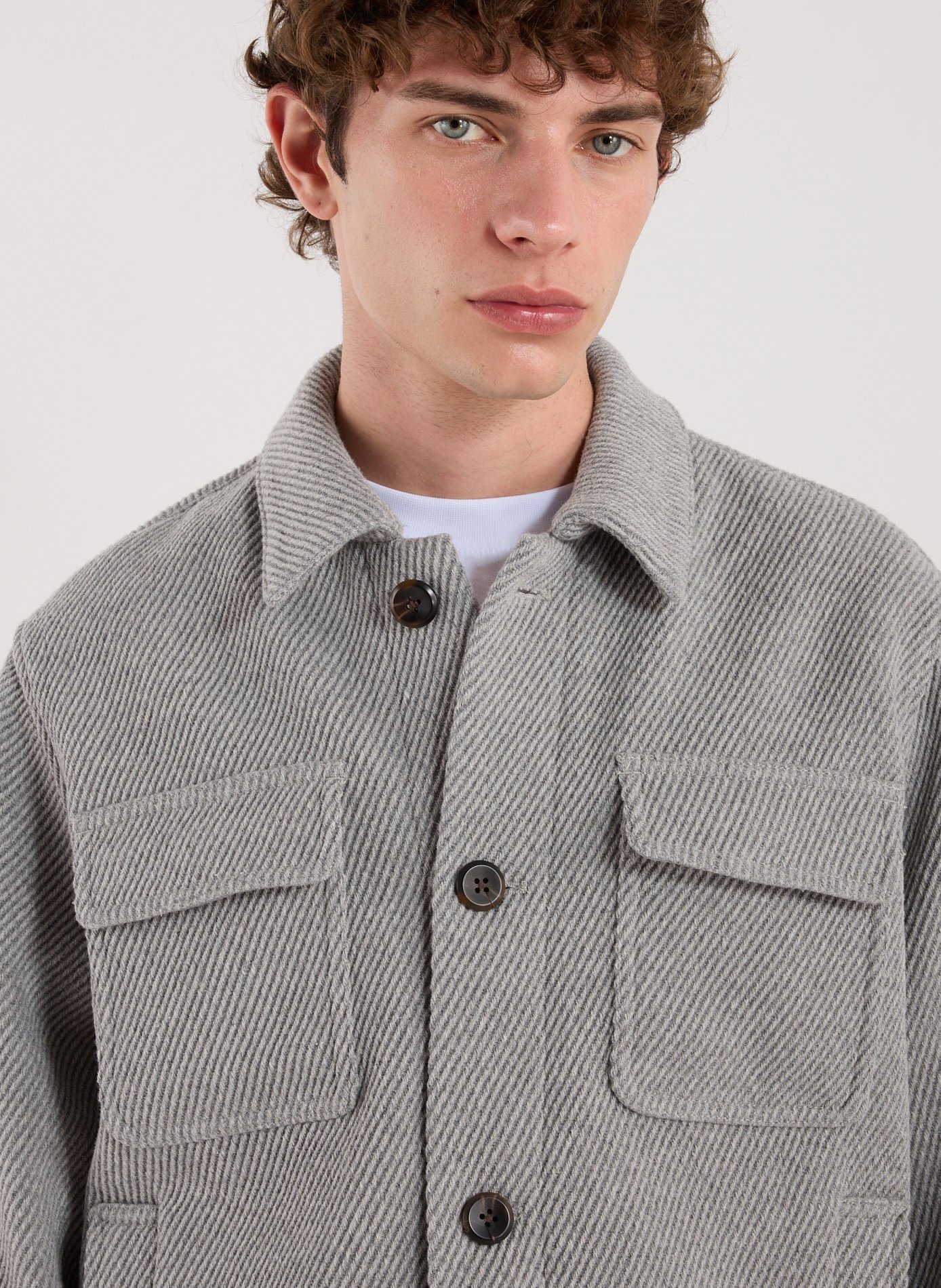 Blouson col classique LES DEUX Gris