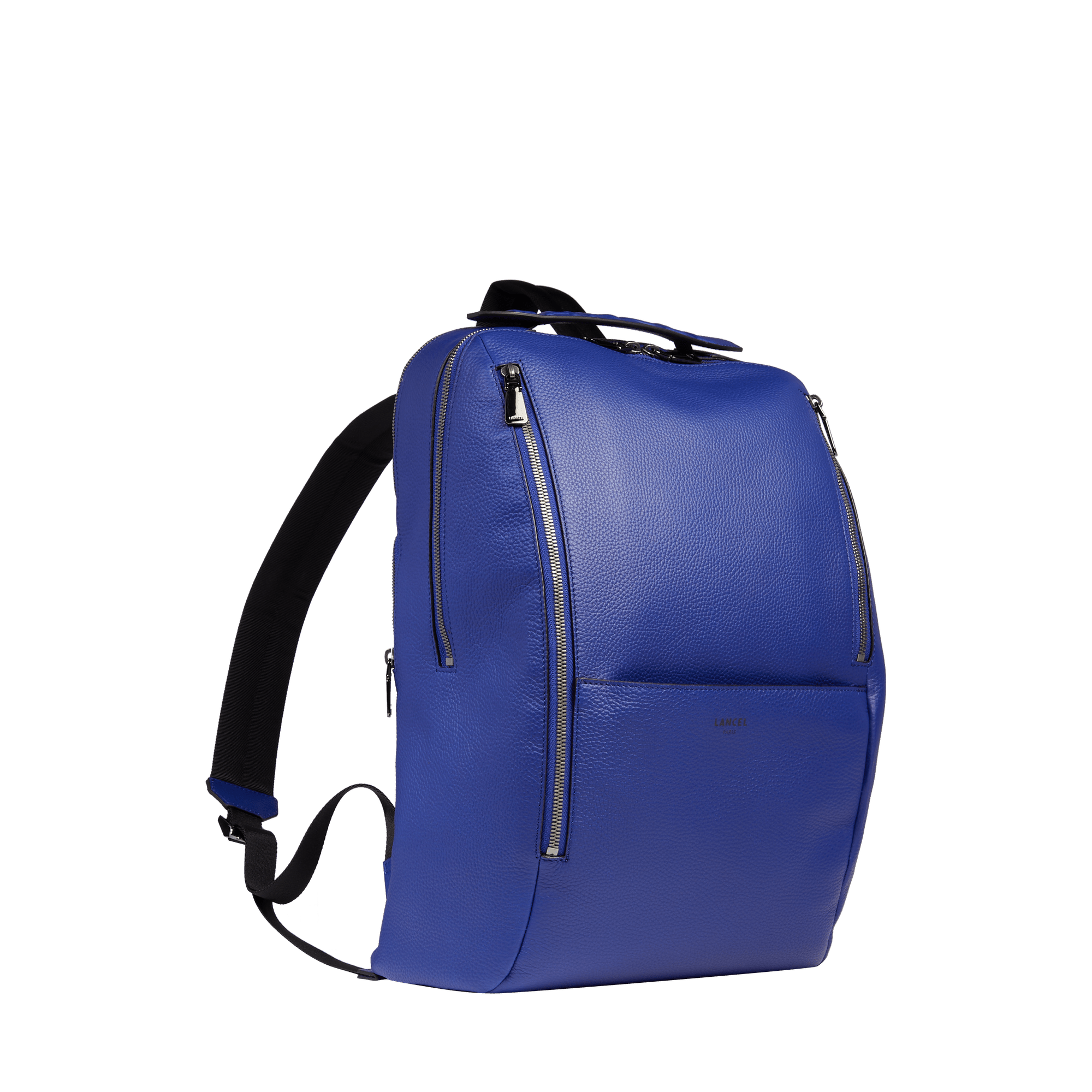 Sac à dos zippé 15'6 origami de lancel en cuir LANCEL Bleu