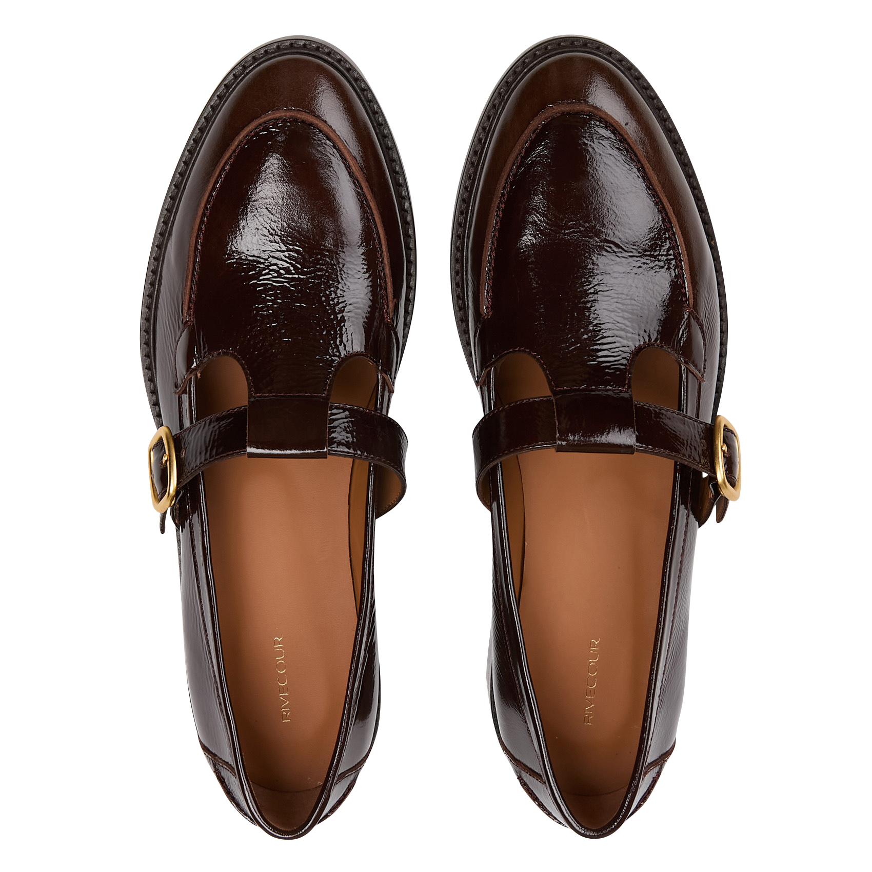 Derbies en cuir n°84 RIVECOUR Marron