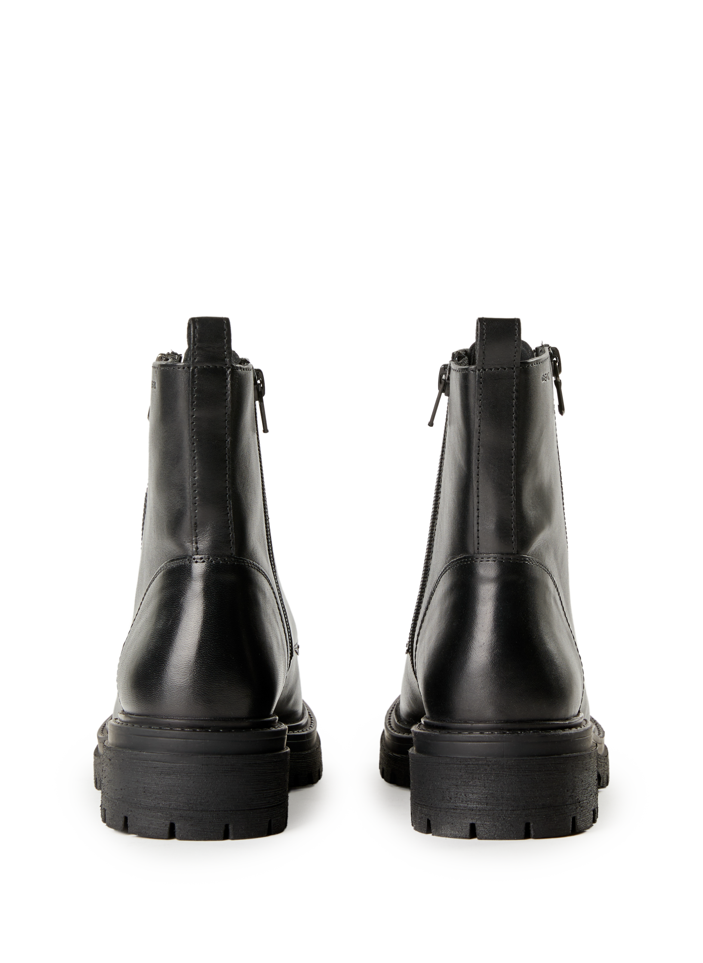 Iridea leather ankle boots GEOX Black