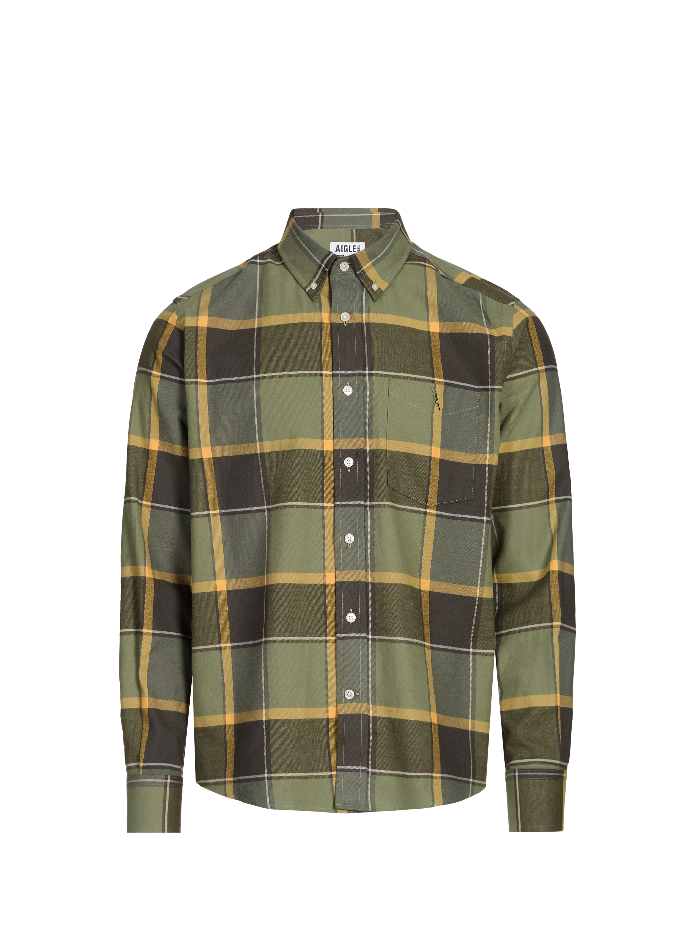 Chemise à carreaux en coton AIGLE Bleu