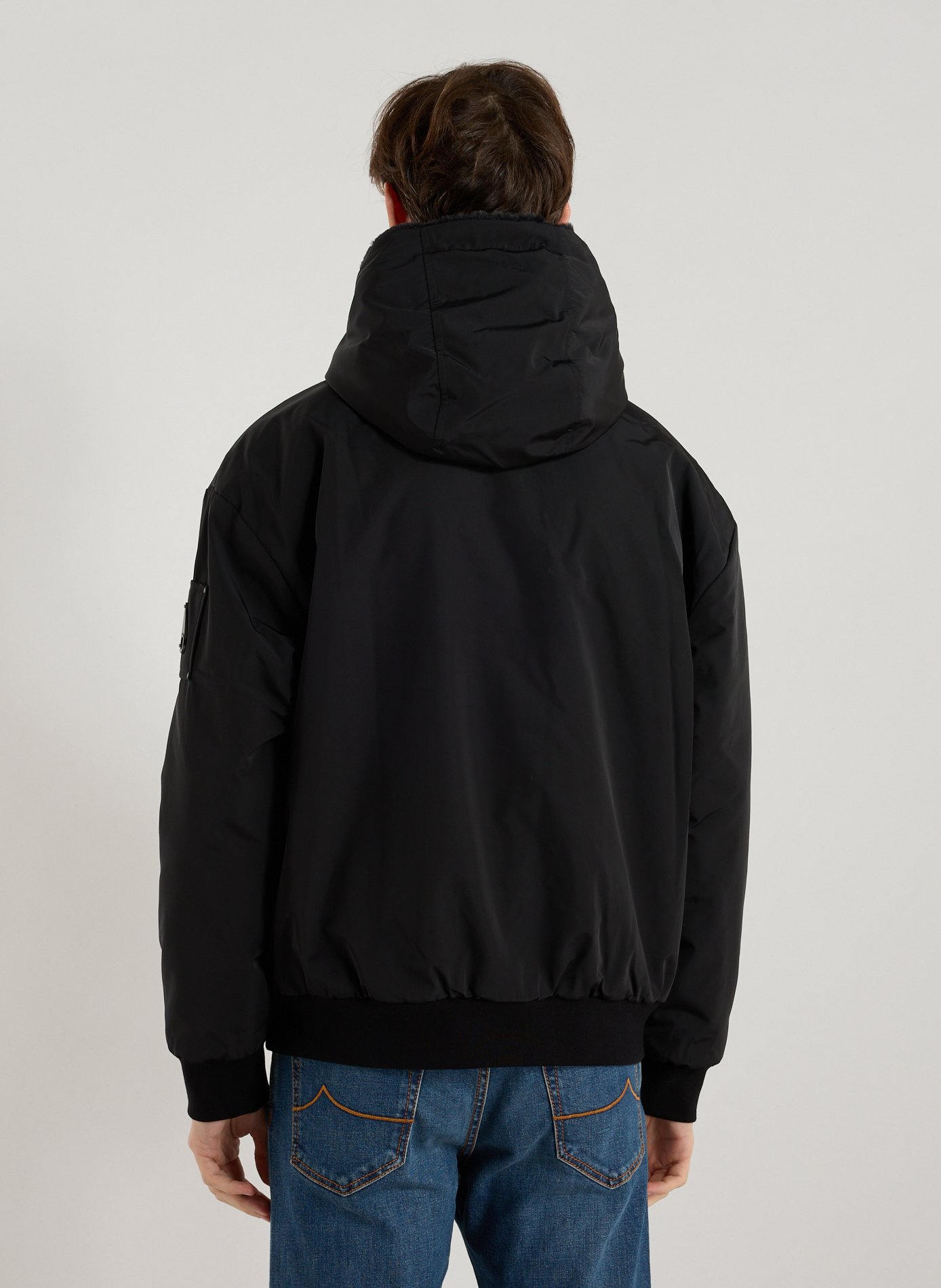 Roland Reversible Bunny Straight Parka with Hood MOOSE KNUCKLES Black