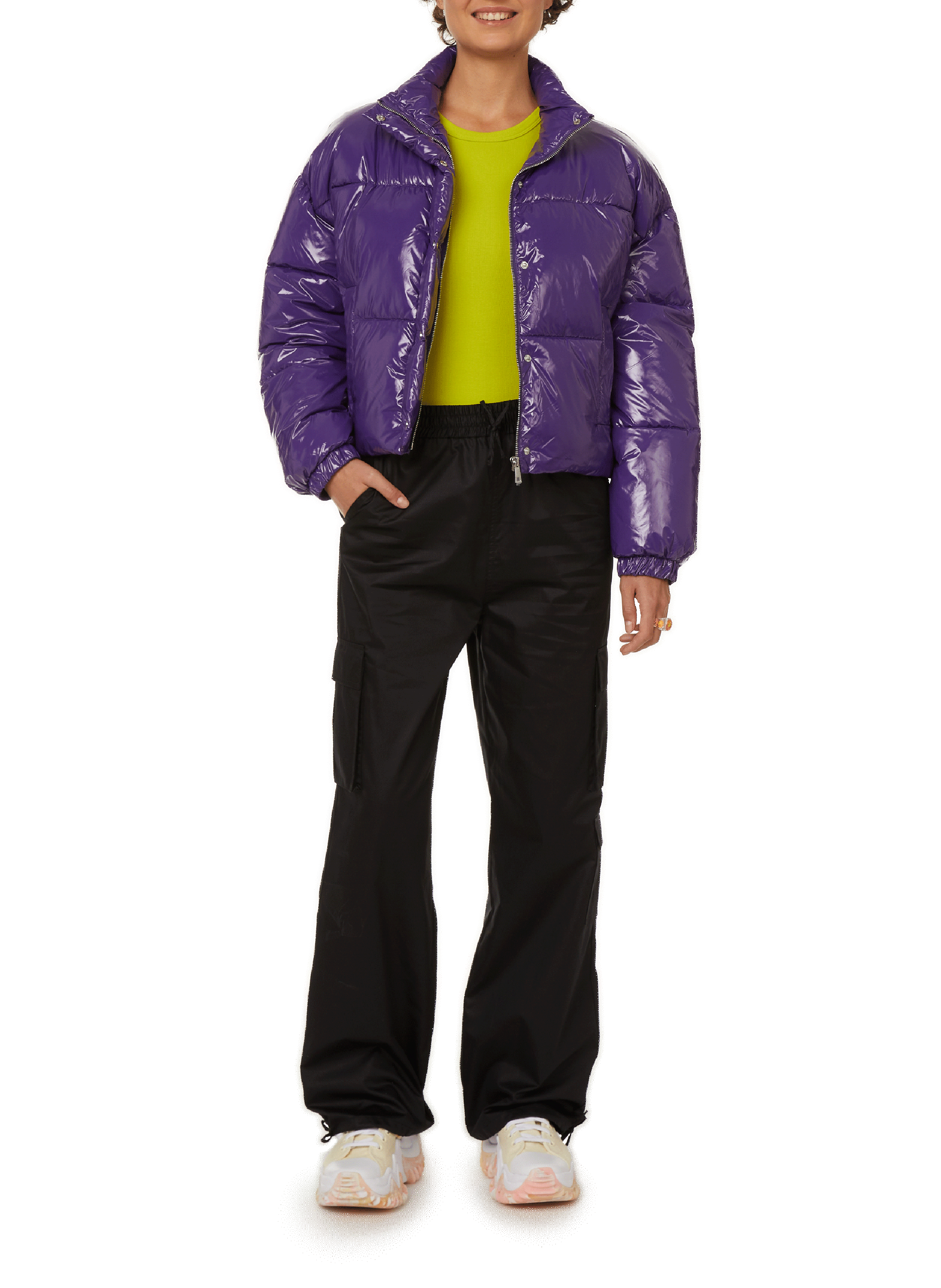 Pantalon cargo en coton SAISON 1865 Noir