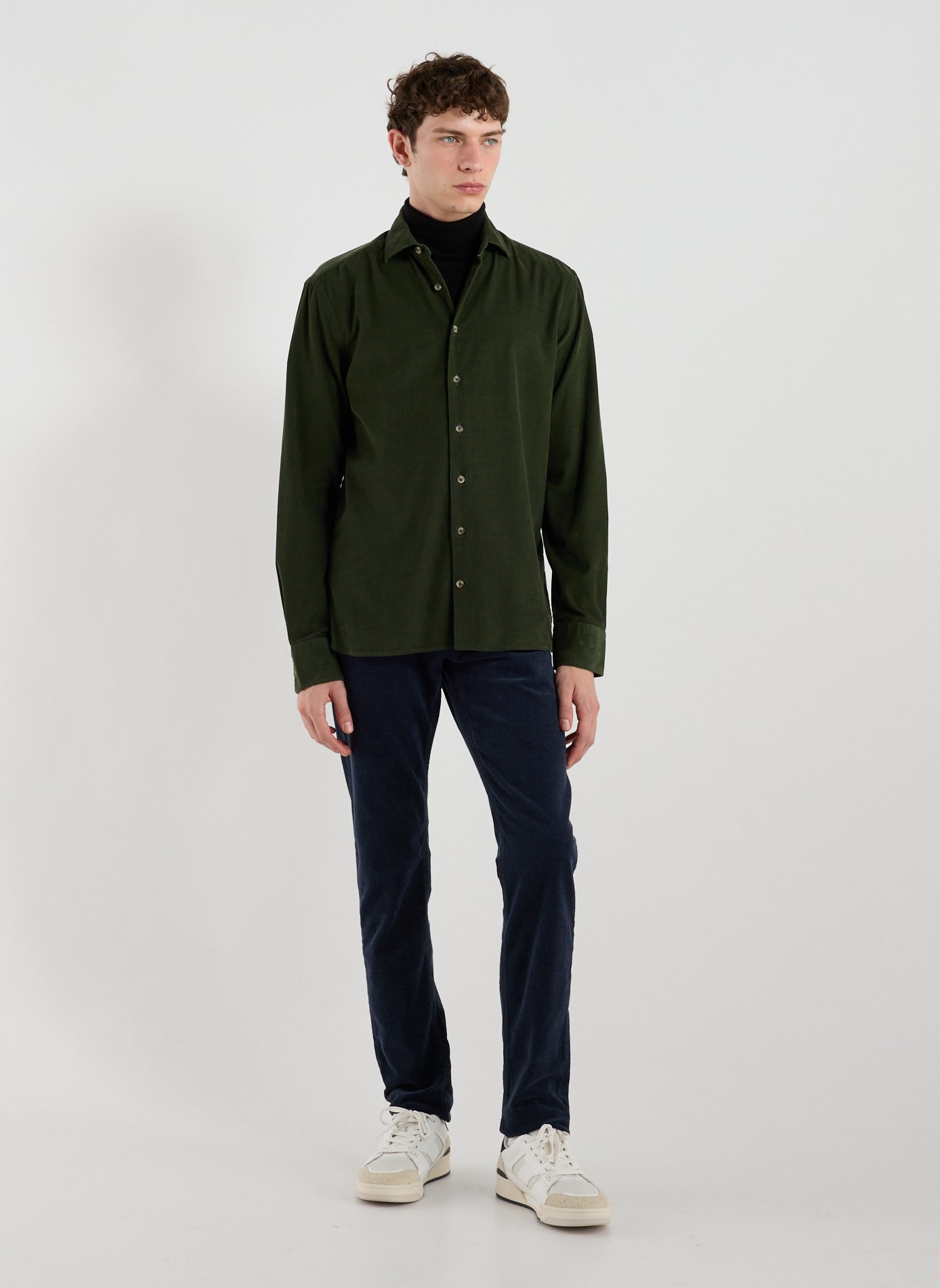 Cotton chino trousers GANT Blue