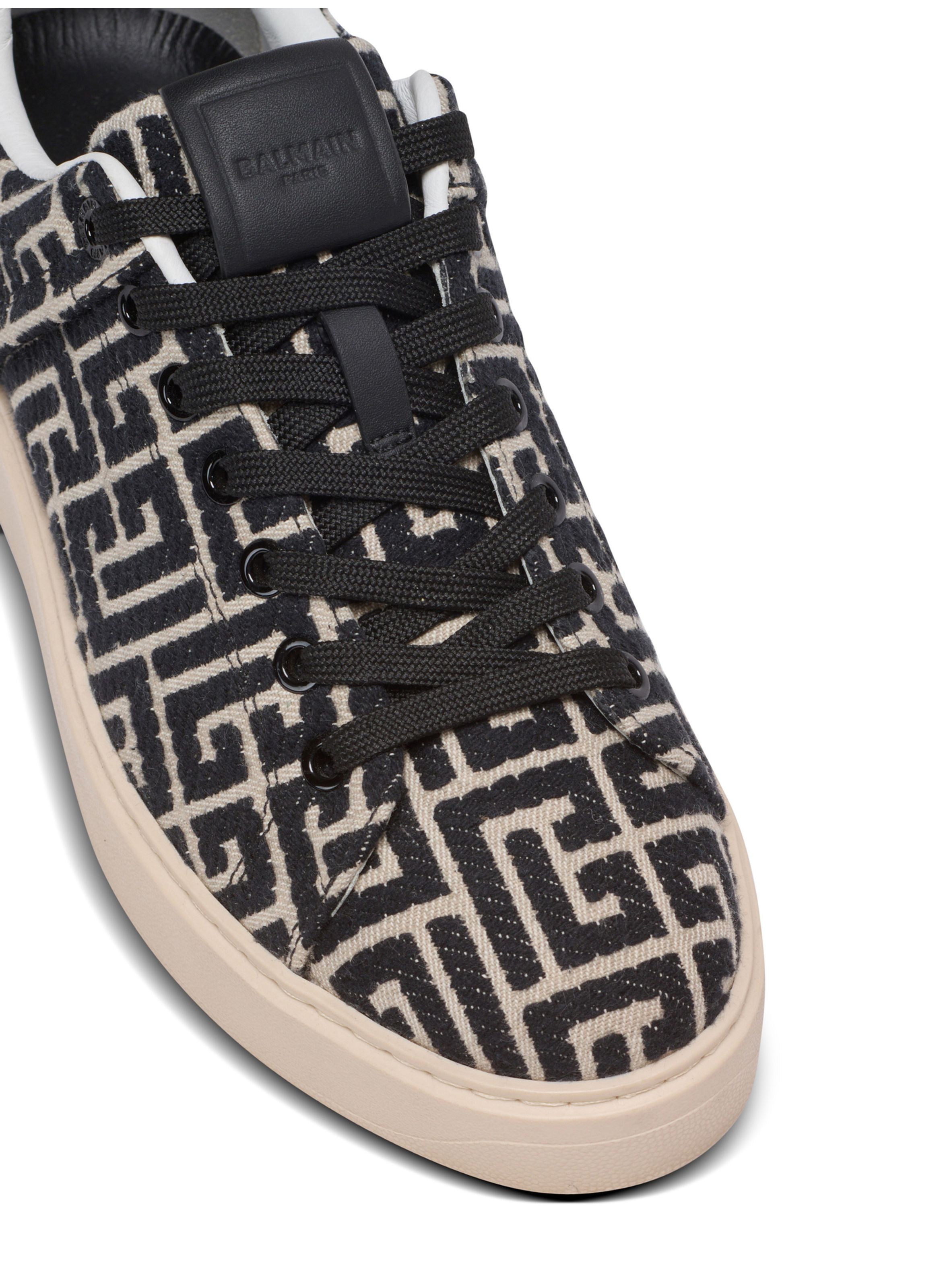 Baskets b-court en jacquard monogramme BALMAIN Noir