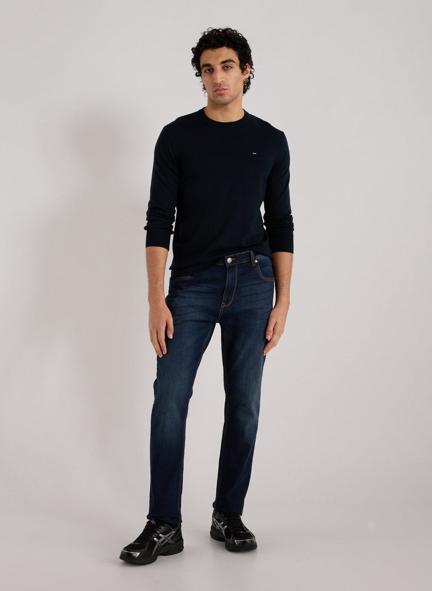  Round-neck wool jumper EDEN PARK Blue