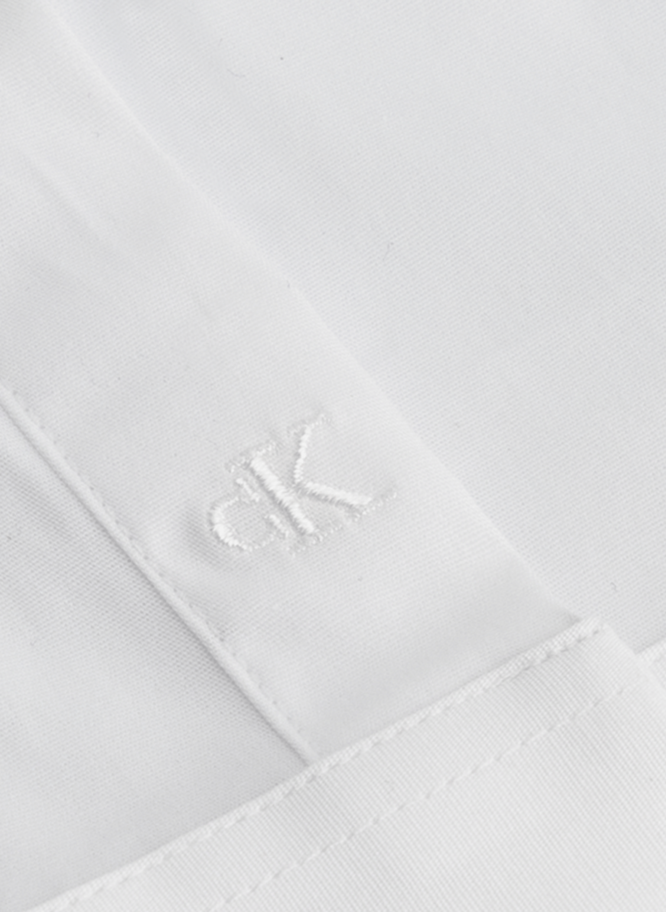 Chemise slim en coton CALVIN KLEIN Blanc