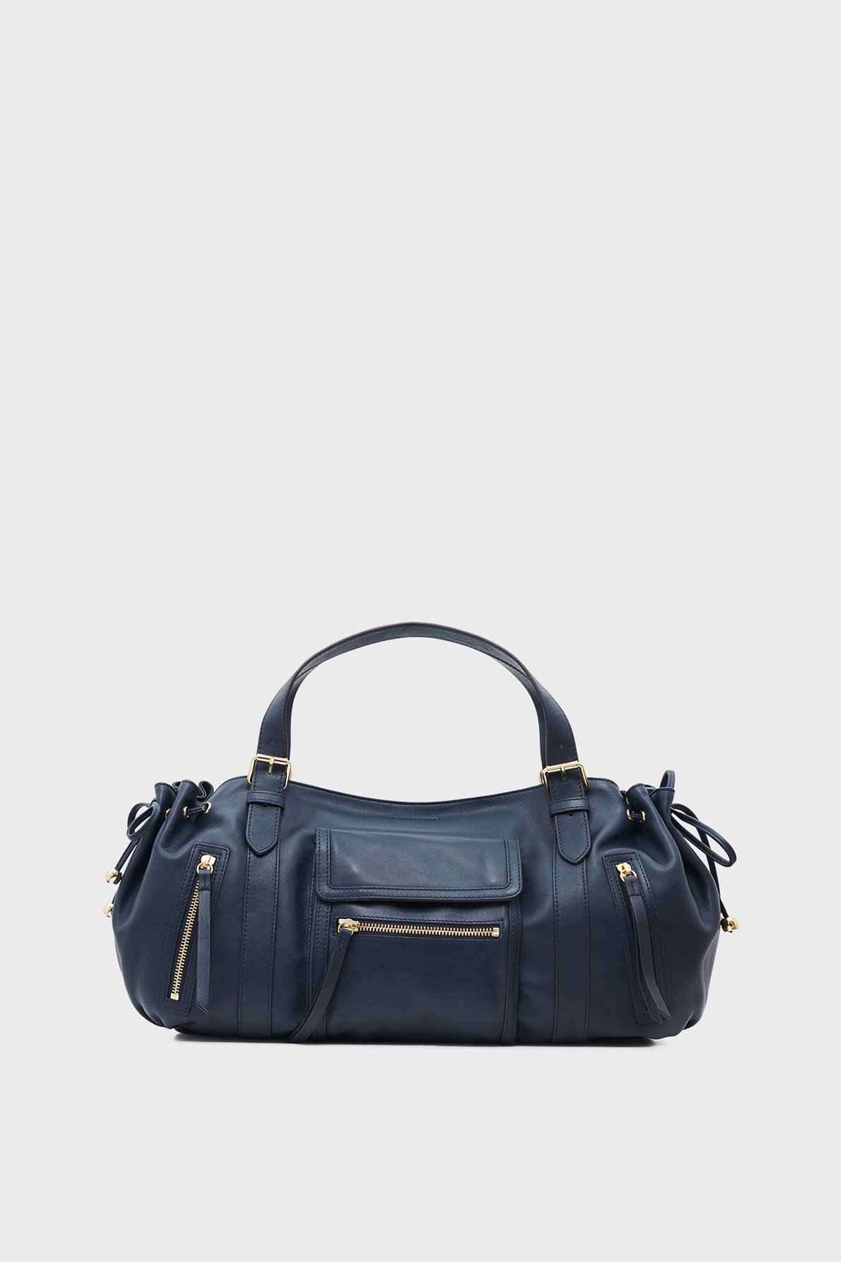 Sac à main en cuir avec poches zippées - st germain GERARD DAREL Bleu