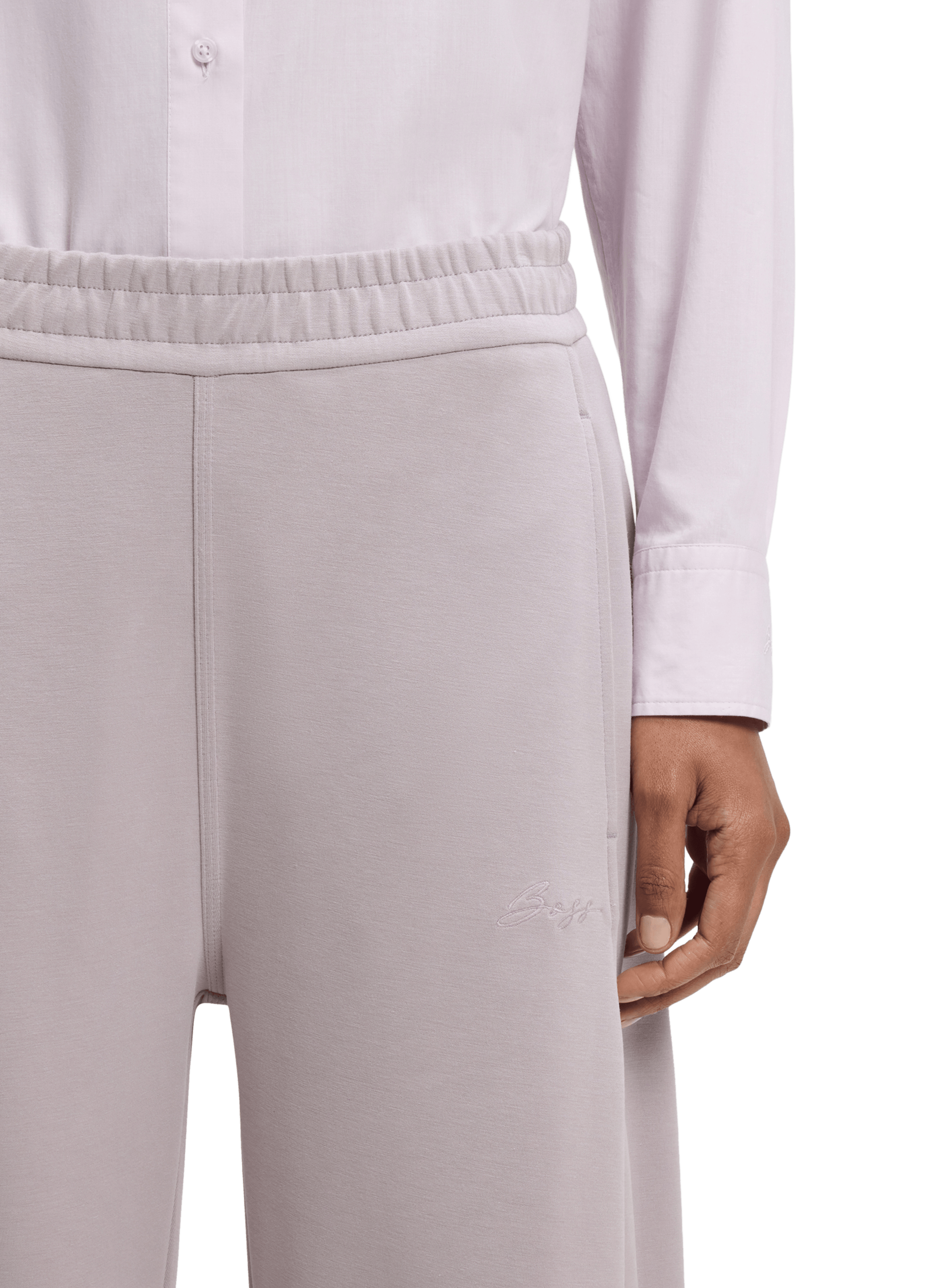 Pantaloni da tuta monocolore BOSS Viola