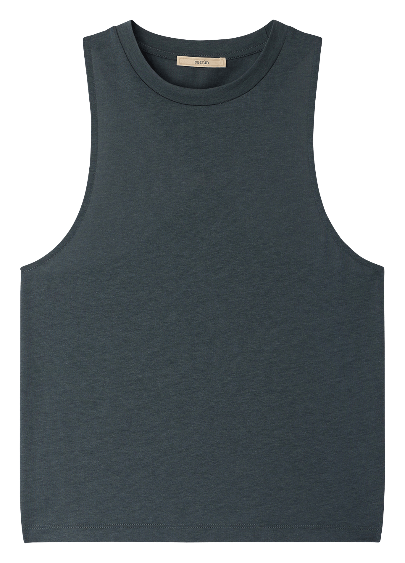 Débardeur droit col rond fluide diven SESSUN Vert
