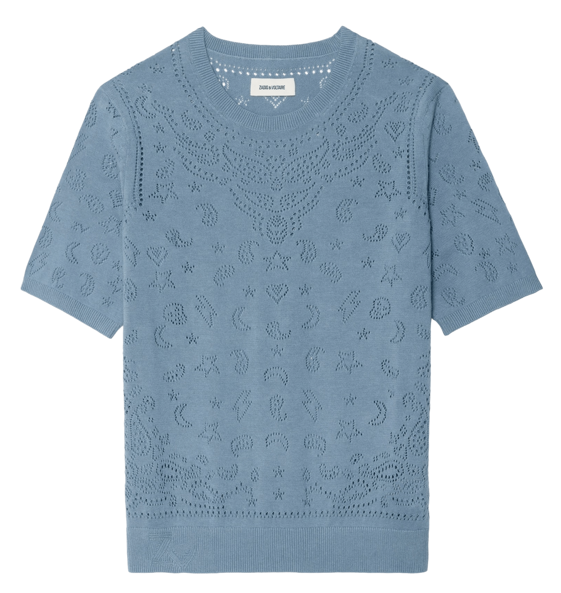 Pull droit en coton dolly ZADIG&VOLTAIRE Bleu