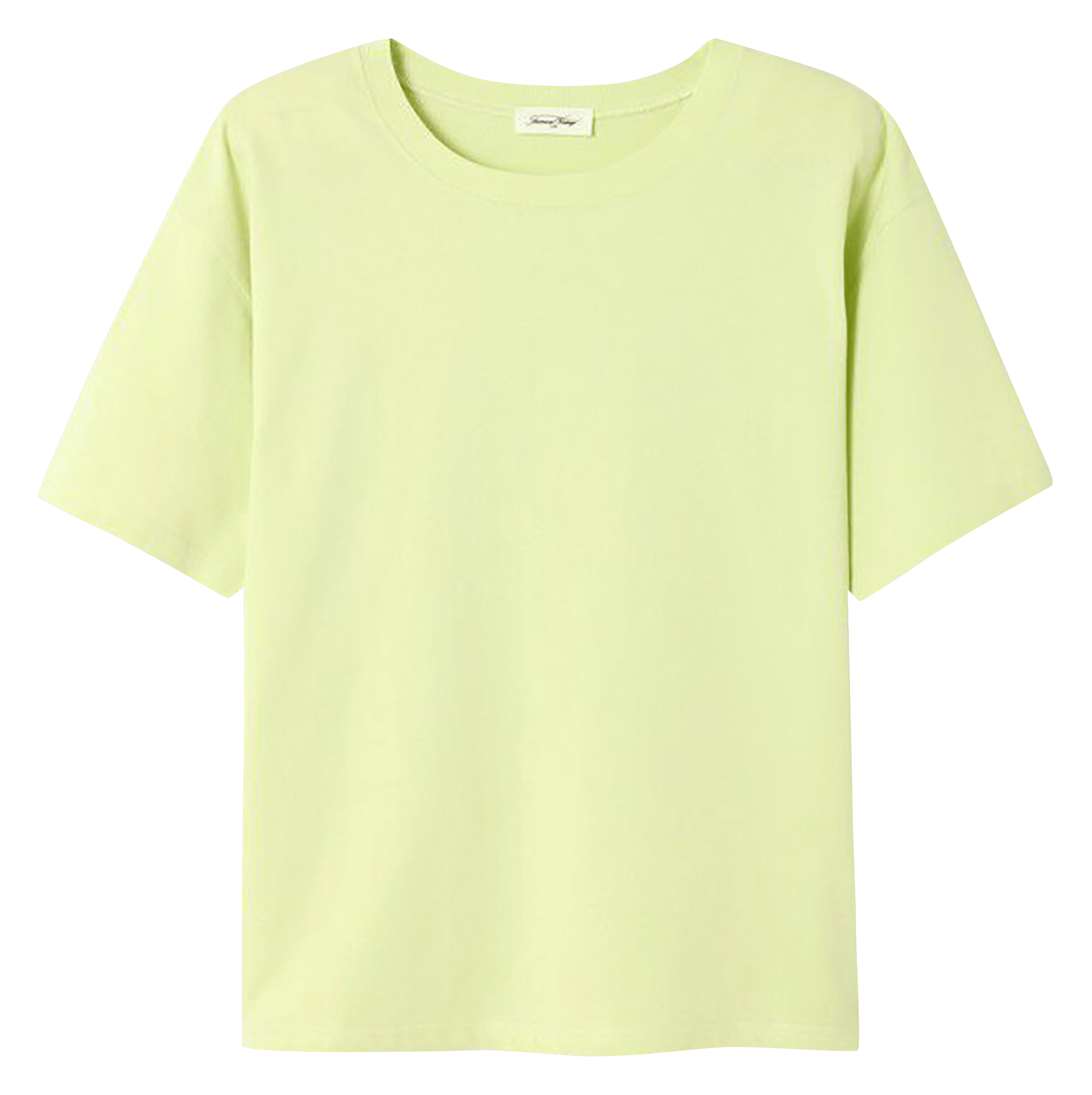 Tee-shirt ample col rond en coton fizvalley AMERICAN VINTAGE Jaune