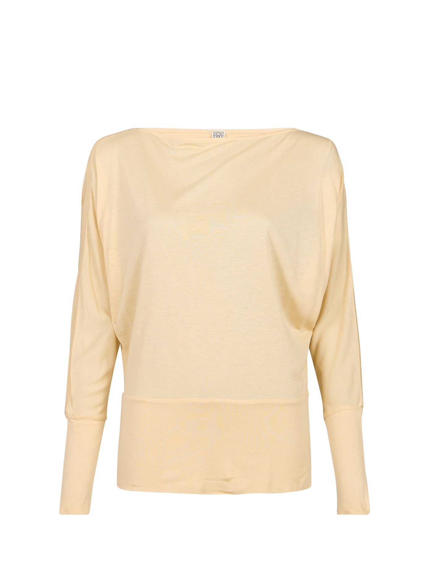 Top uni à col bateau TOTEME Jaune