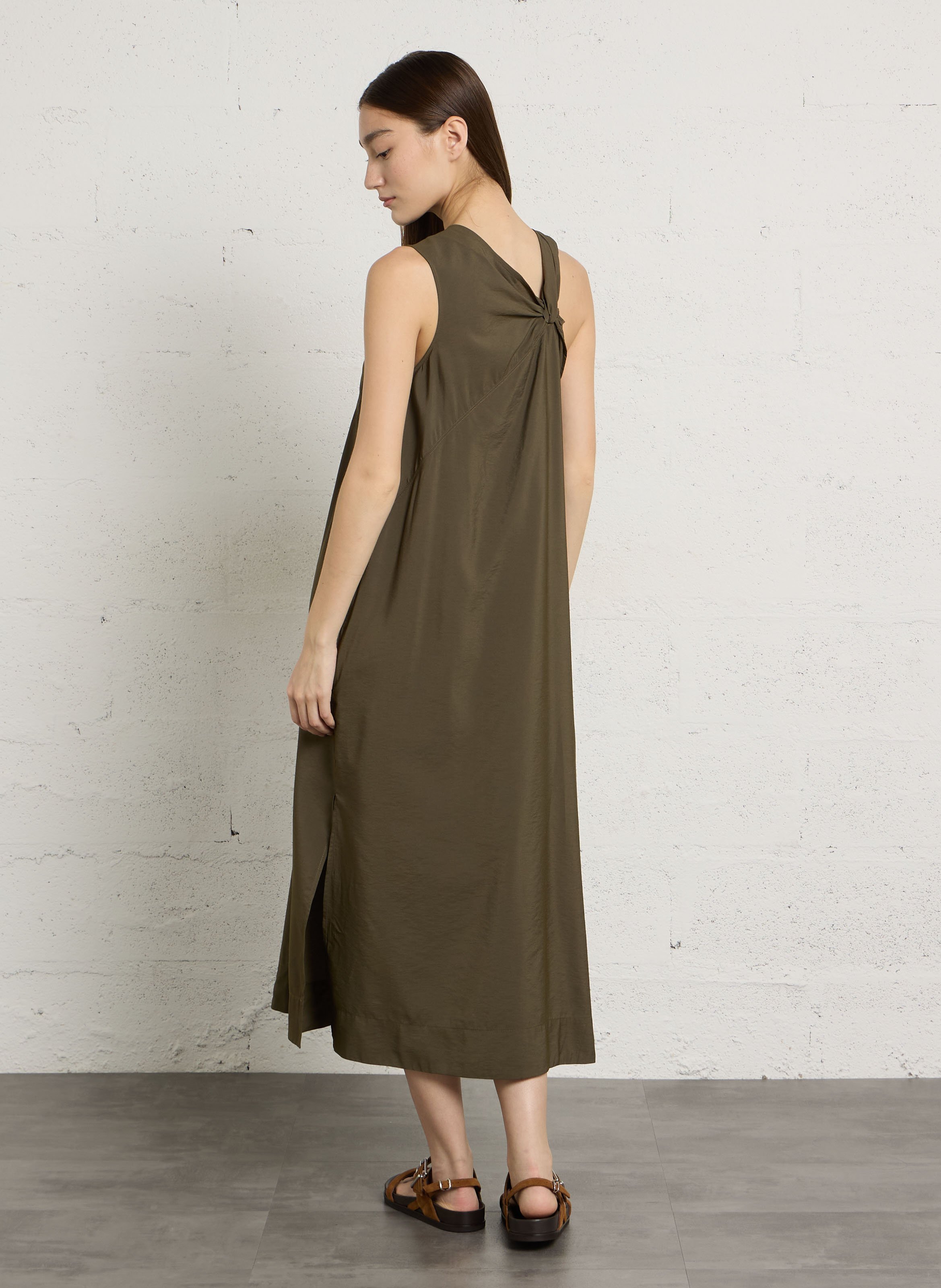 Robe longue ample emna SOEUR Kaki