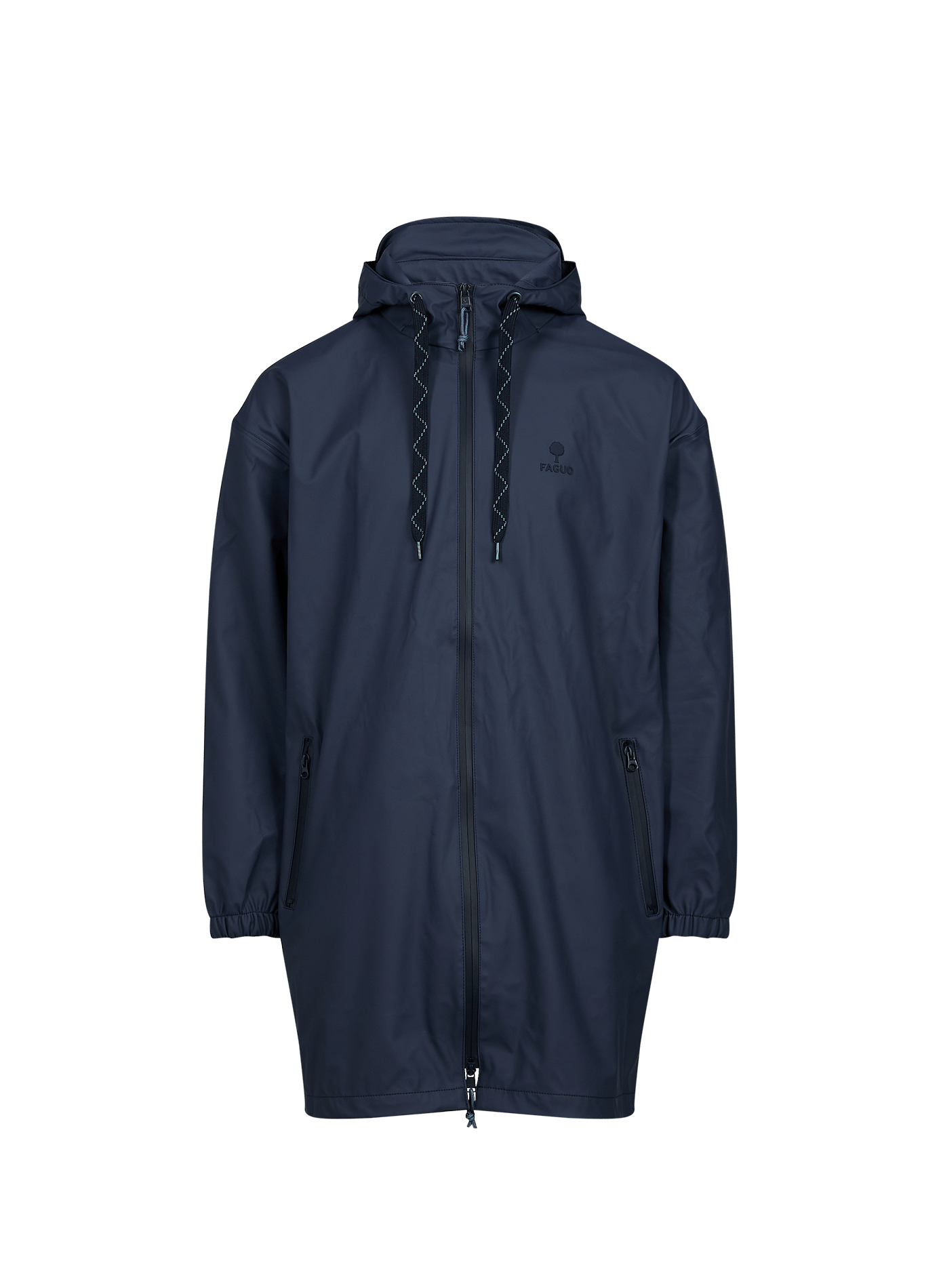 Imperméable droit à capuche FAGUO Bleu