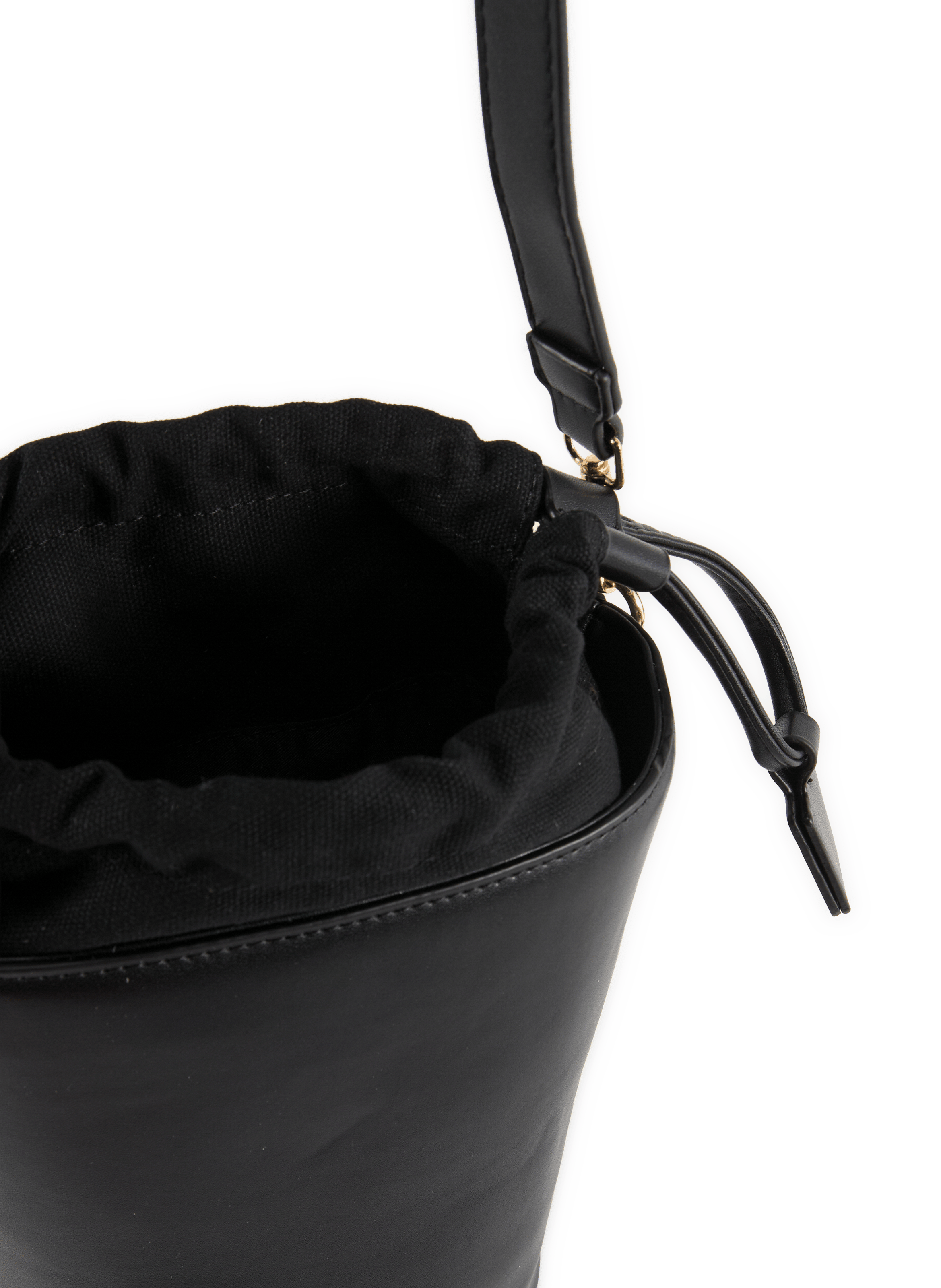 Bucket bag with drawstring closure AU PRINTEMPS PARIS Black