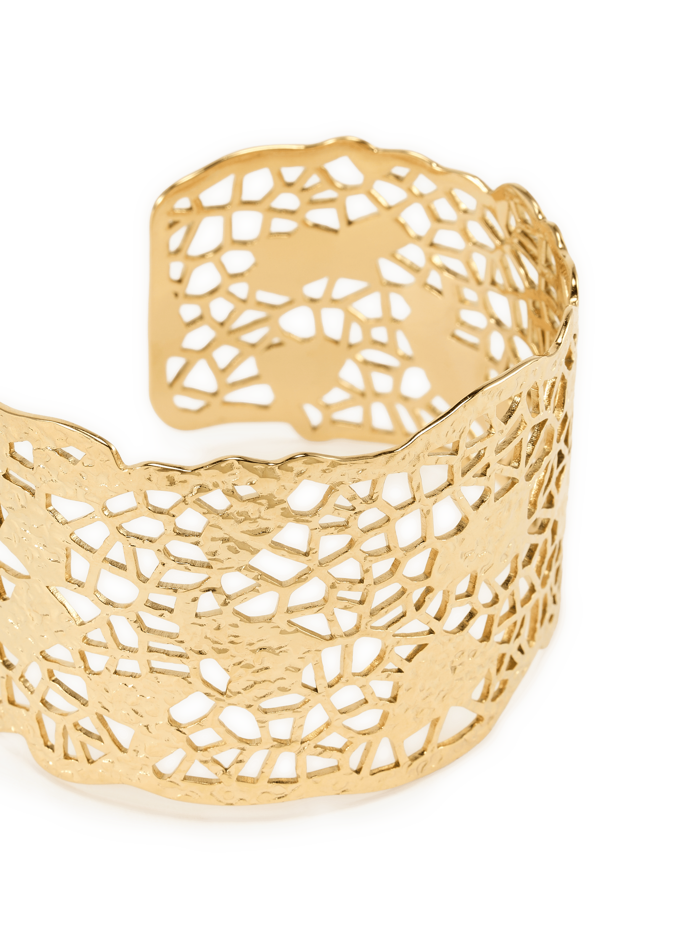 Openwork Cuff Bracelet AU PRINTEMPS PARIS Golden