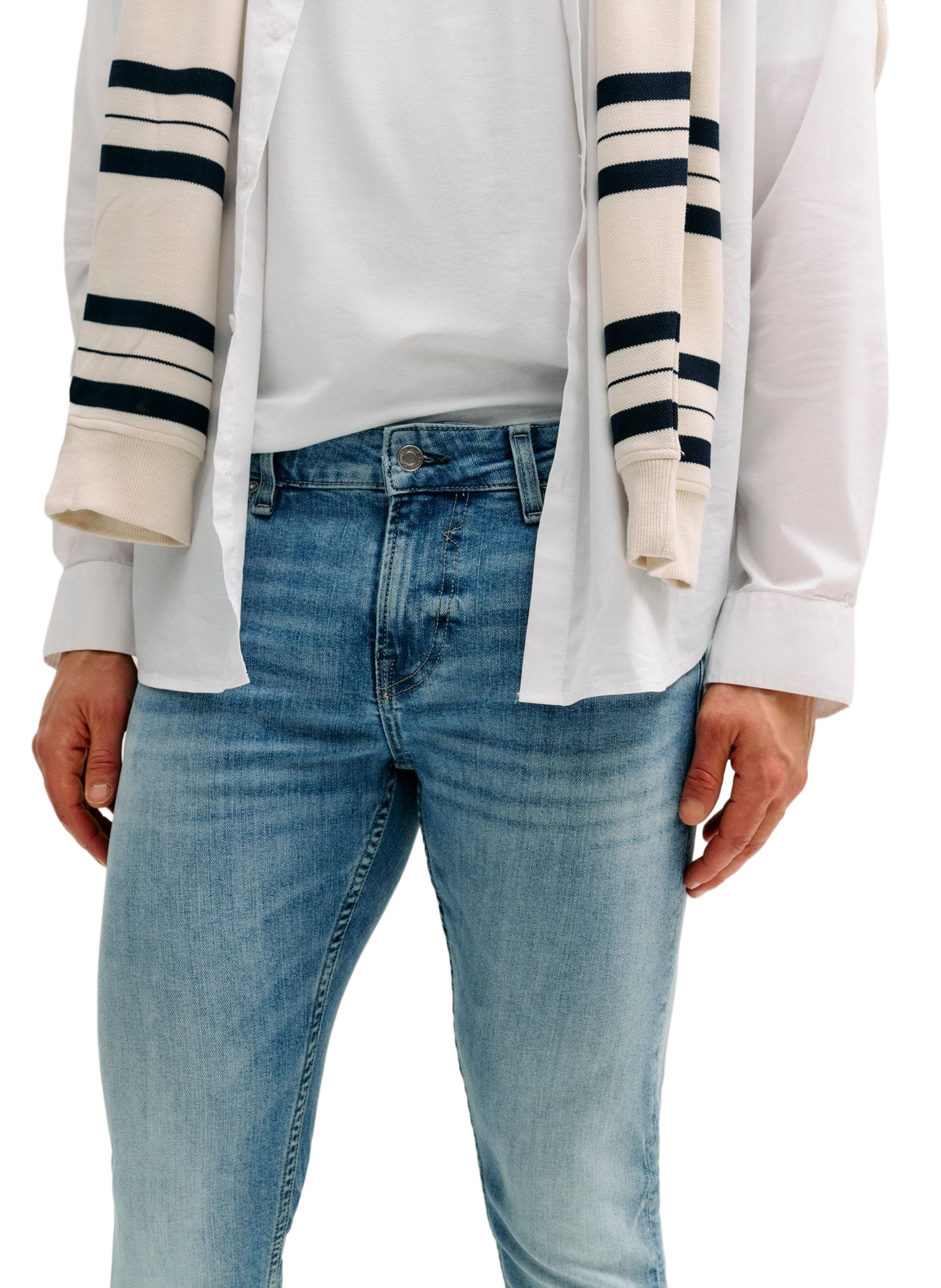 Skinny-Jeans Miami aus Baumwollmischung GUESS Blau