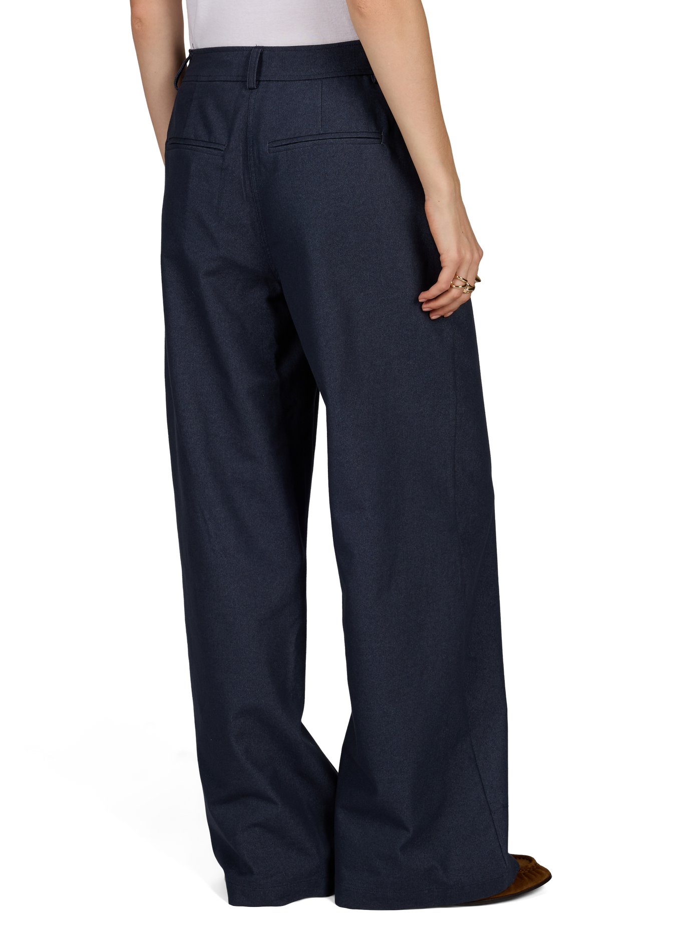 Wide-leg Zella jeans in blended cotton VILA Blue