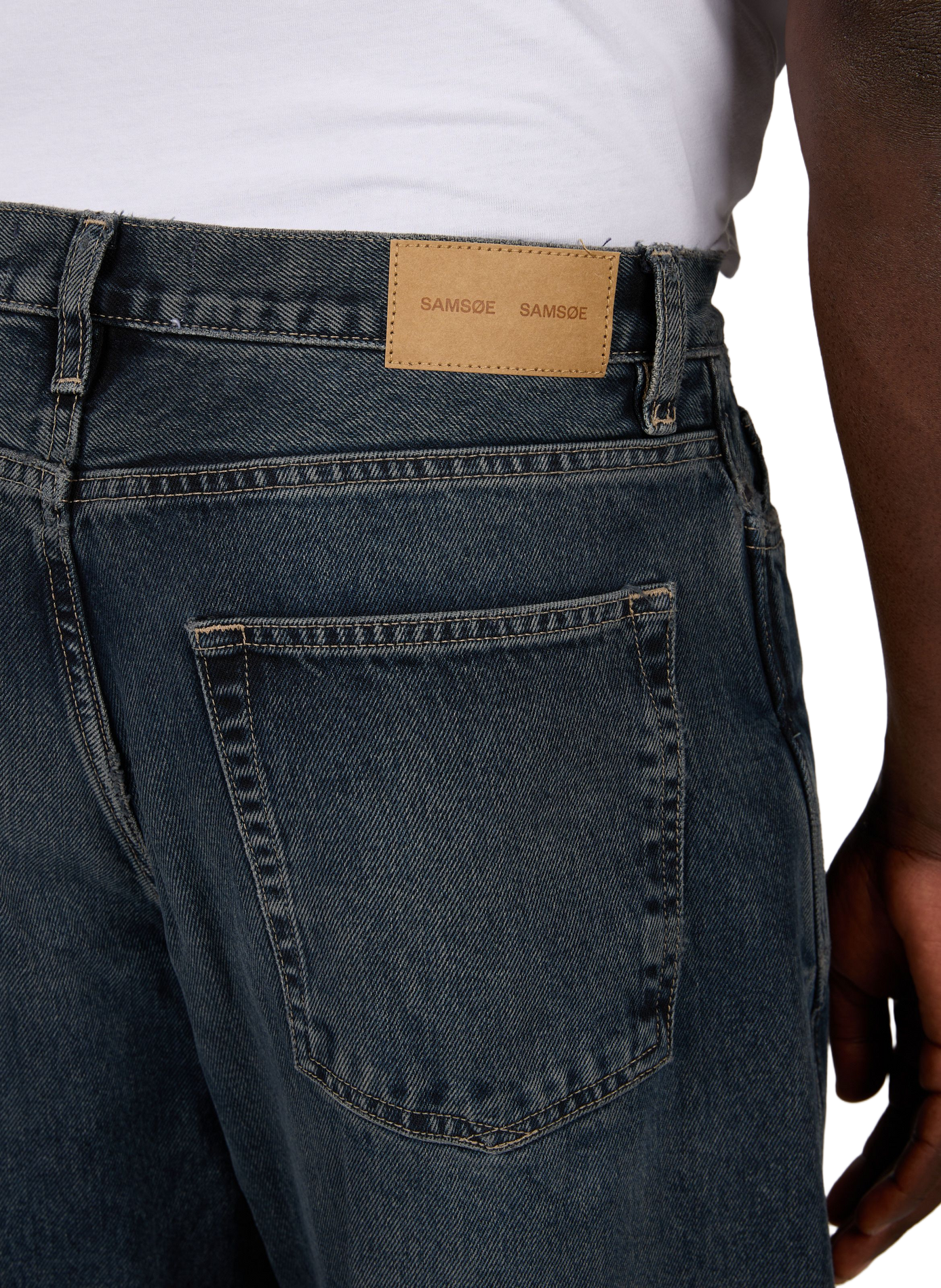 Cotton barrel jeans SAMSOE SAMSOE Blue