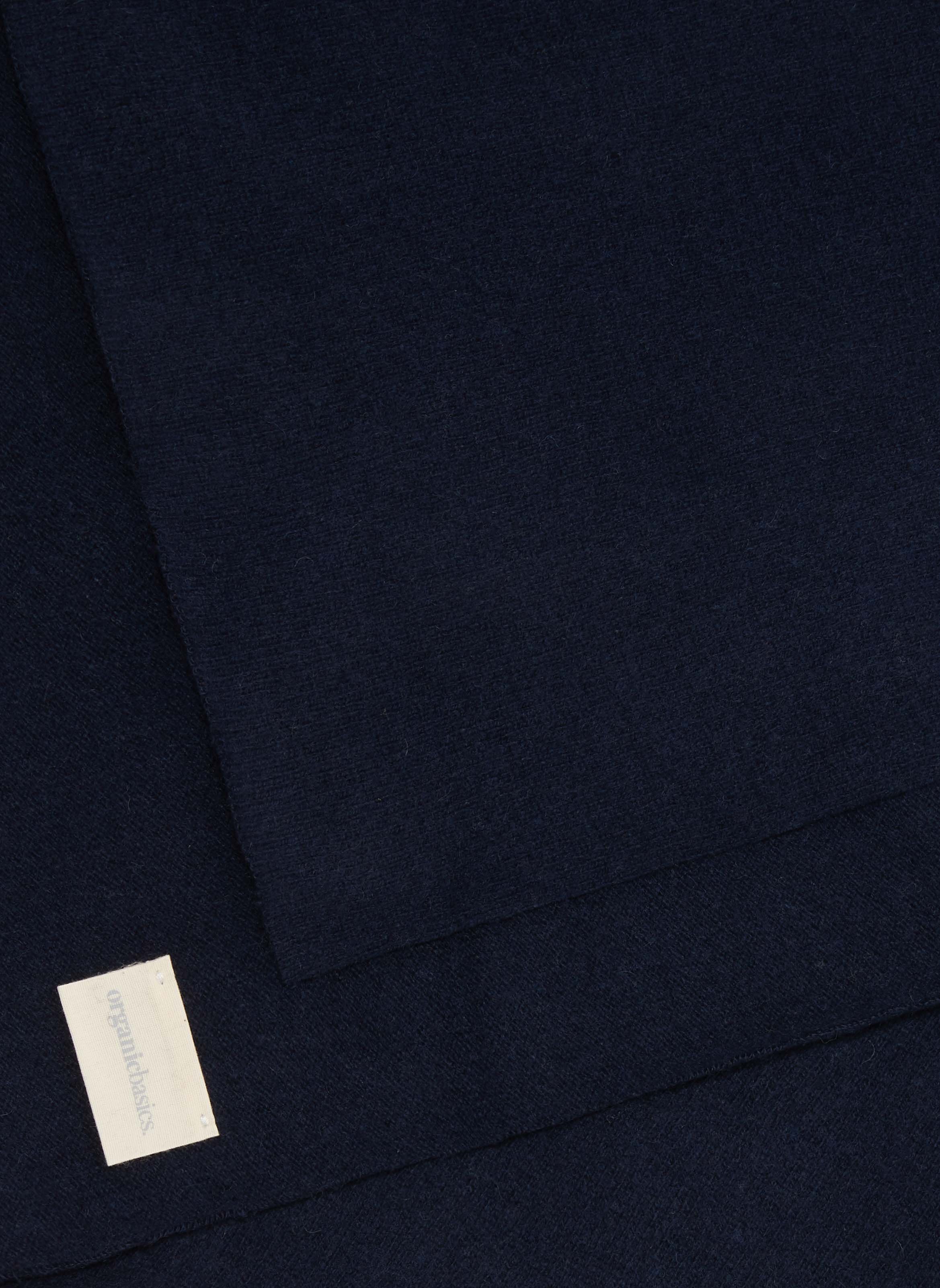 Écharpe en cachemire recyclé et laine mérinos ORGANIC BASICS Bleu