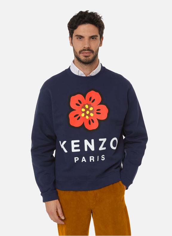 Sweatshirt en coton stretch Bleu by KENZO KENZO Sweatshirt en coton stretch Bleu