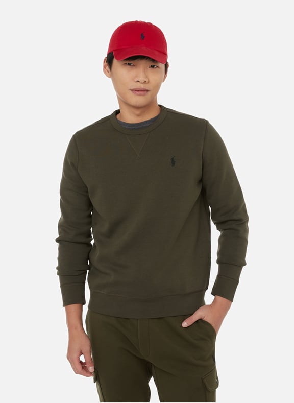 Sweatshirt en coton mélangé Vert by POLO RALPH LAUREN POLO RALPH LAUREN Sweatshirt en coton mélangé Vert