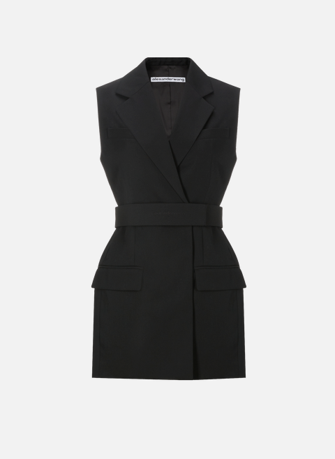 Short sleeveless dress BlackALEXANDER WANG 