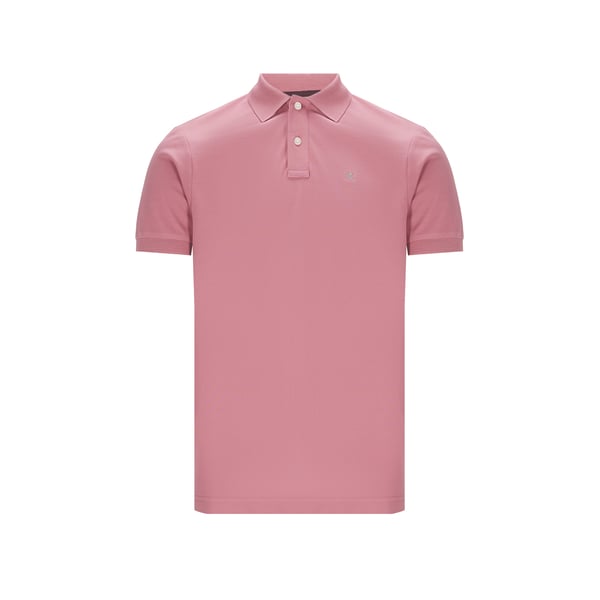 Polo à logo en coton piqué