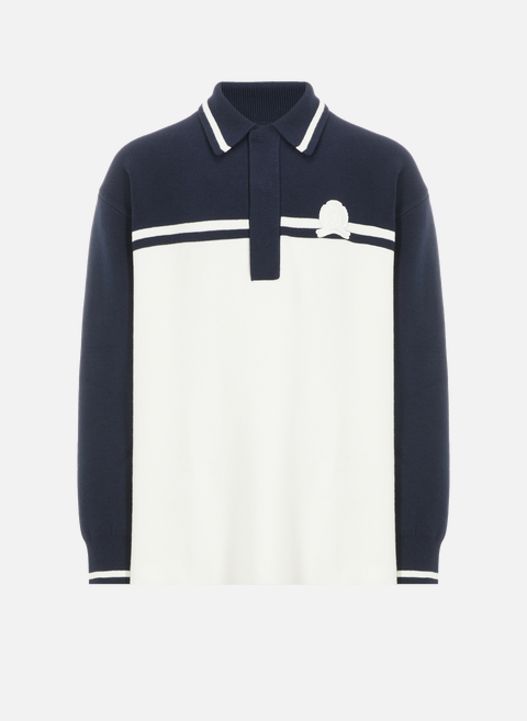 Pull polo avec cachemire BleuTOMMY HILFIGER 