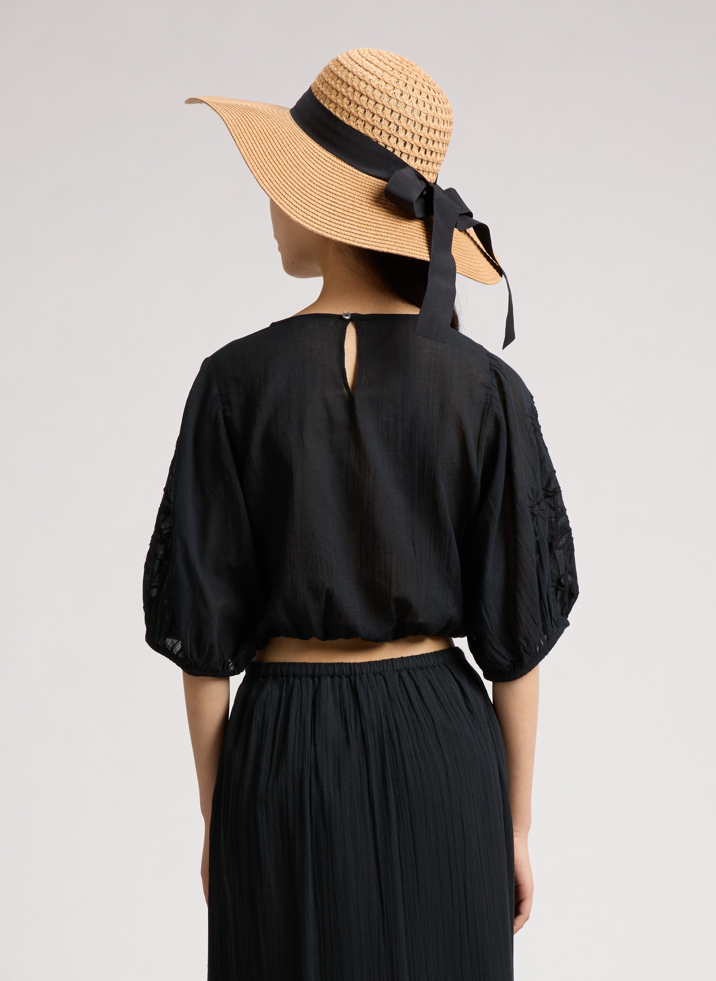 Meline cotton blouse LOUISE MISHA Black