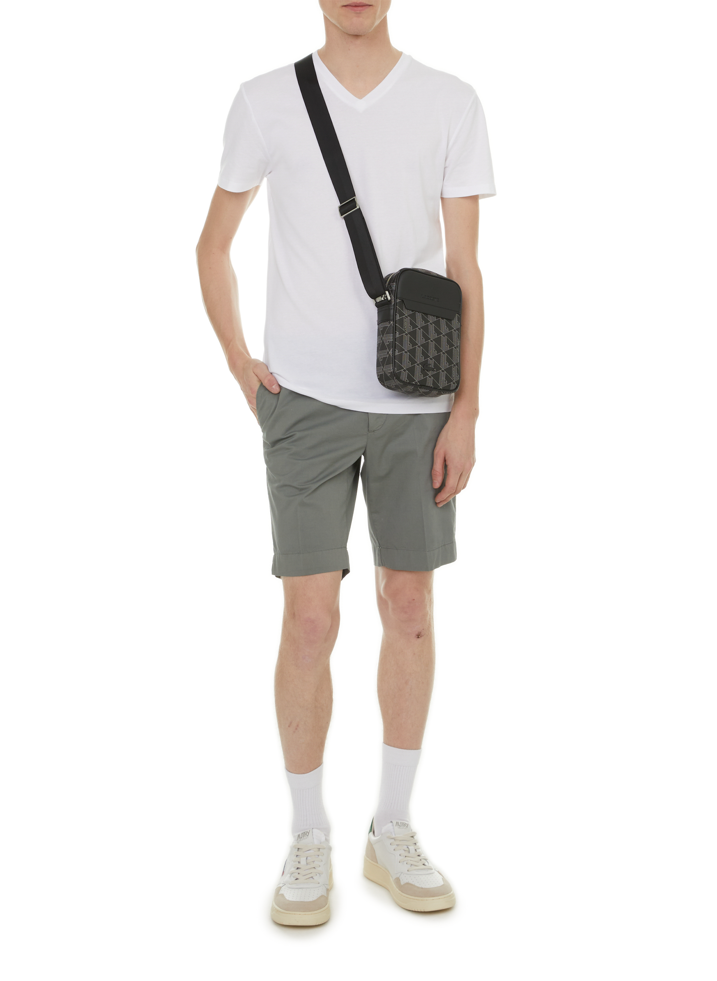 Sac à bandoulière The Blend logotypé LACOSTE Grey