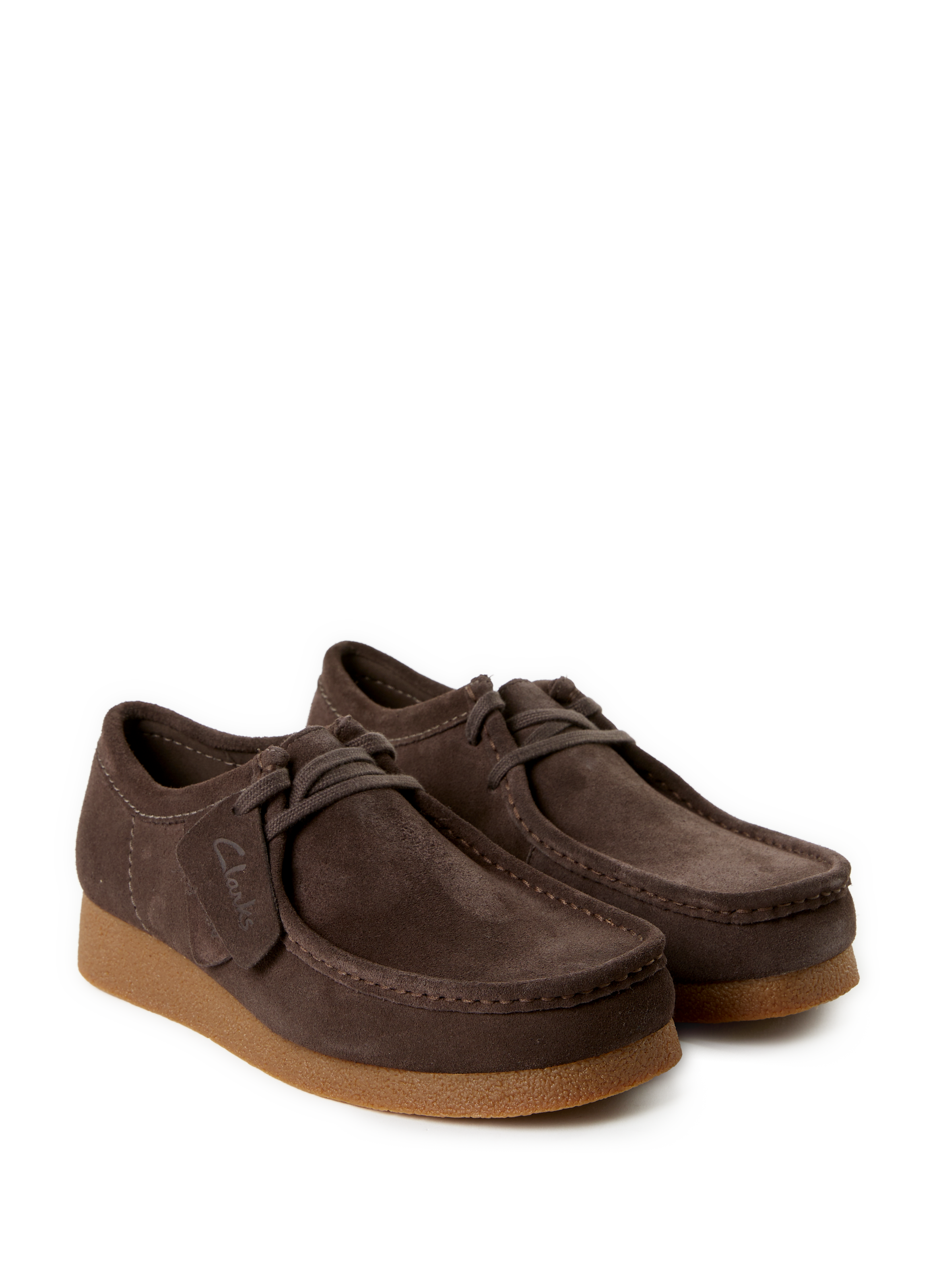 Calfskin leather lace-up loafers CLARKS Brown