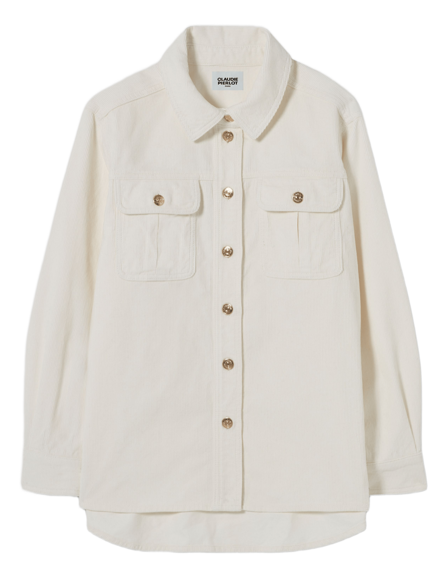 Surchemise ample unie en coton calisto CLAUDIE PIERLOT Beige
