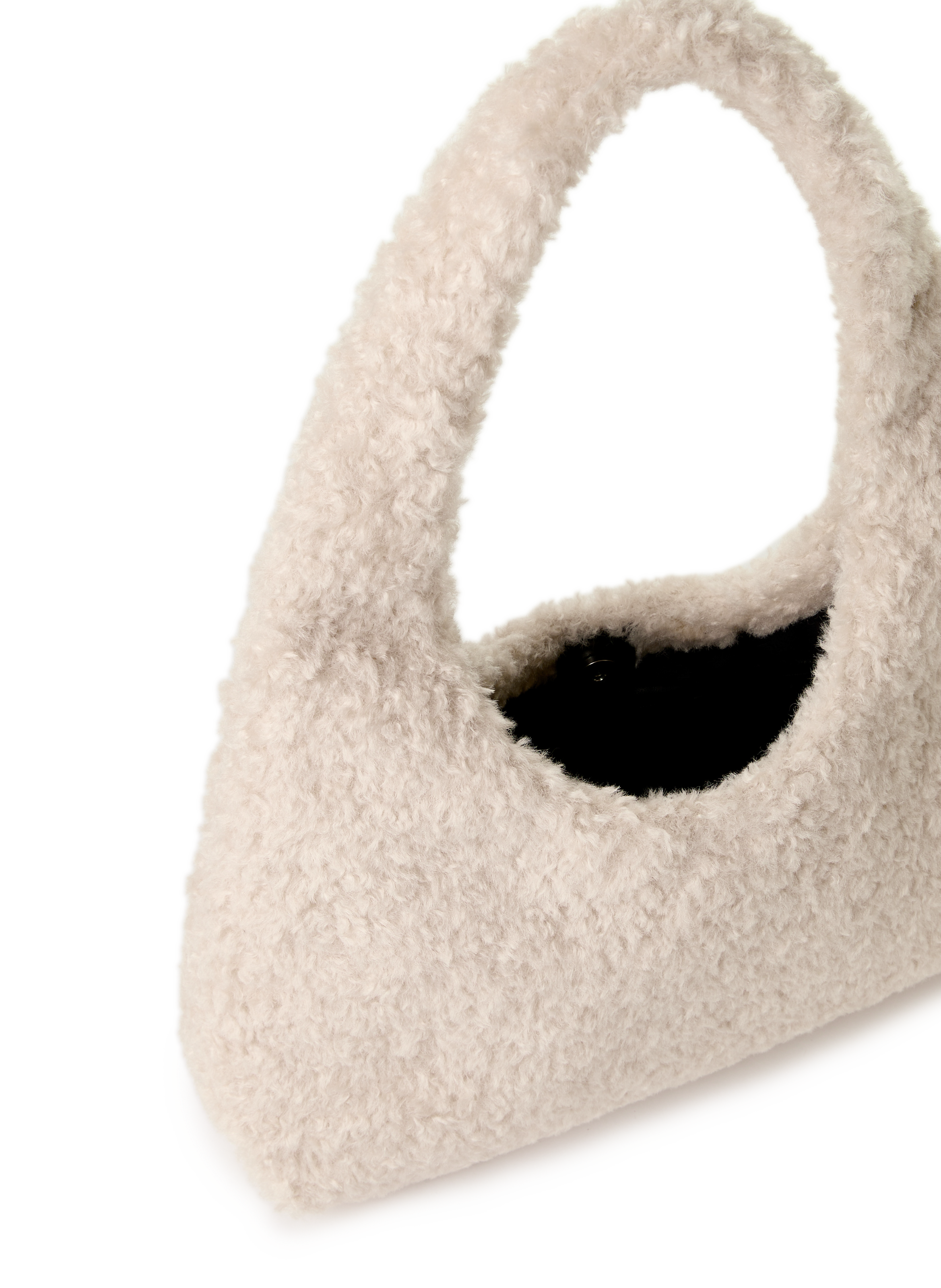 Textured Hobo Handbag AU PRINTEMPS PARIS Beige