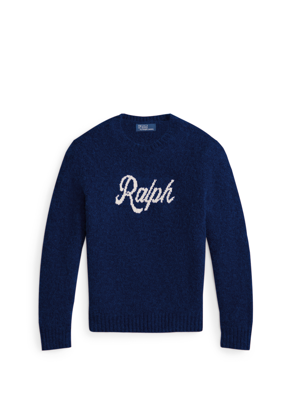 POLO RALPH LAUREN Pull en laine mélangée Bleu