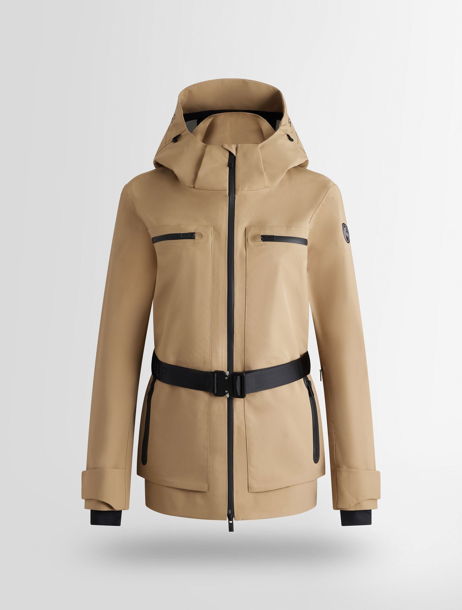 Veste de ski roppi col capuche coupe regular FUSALP Beige