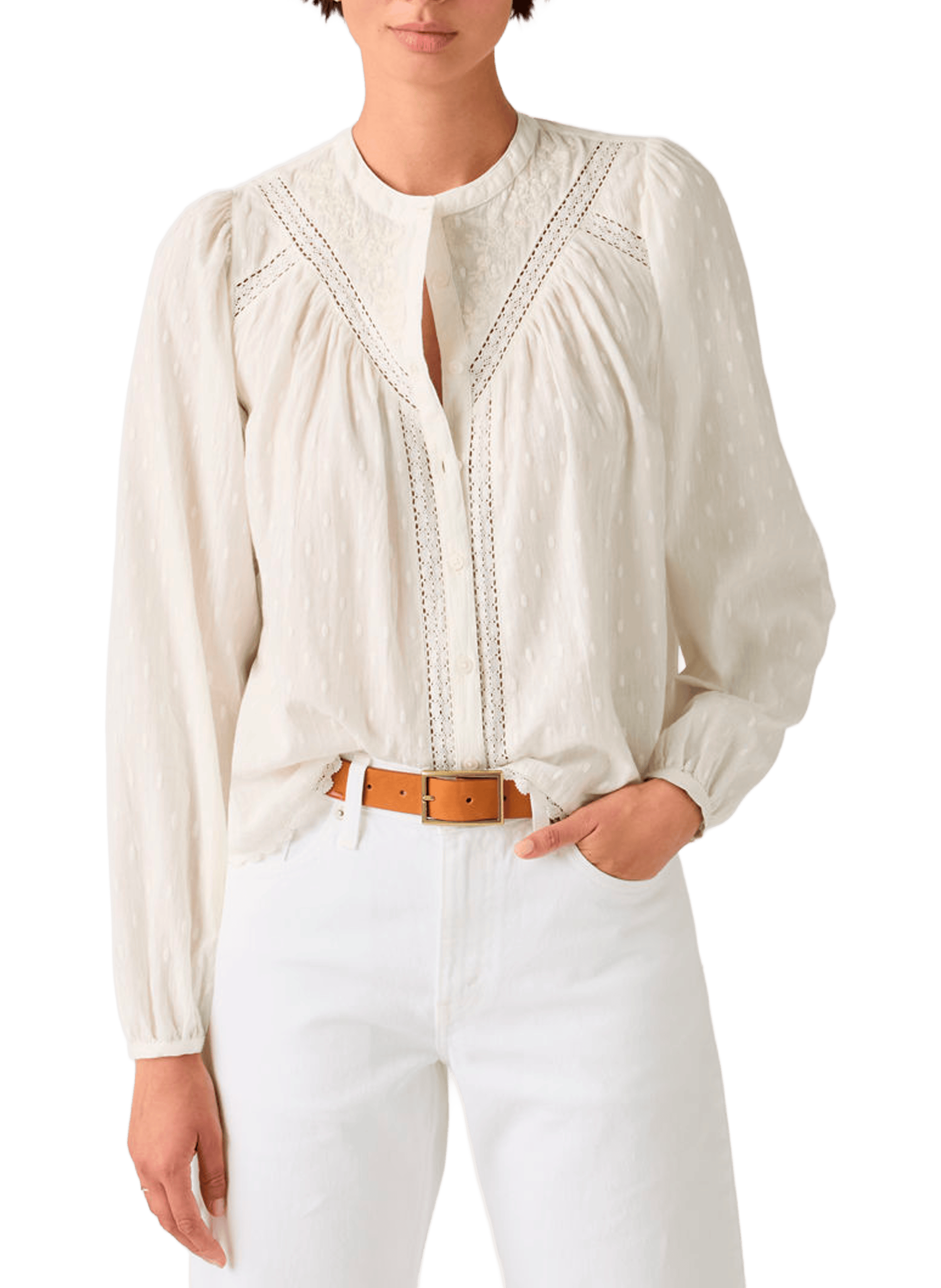 Blouse manches longues Cleo en coton LEVI'S Blanc