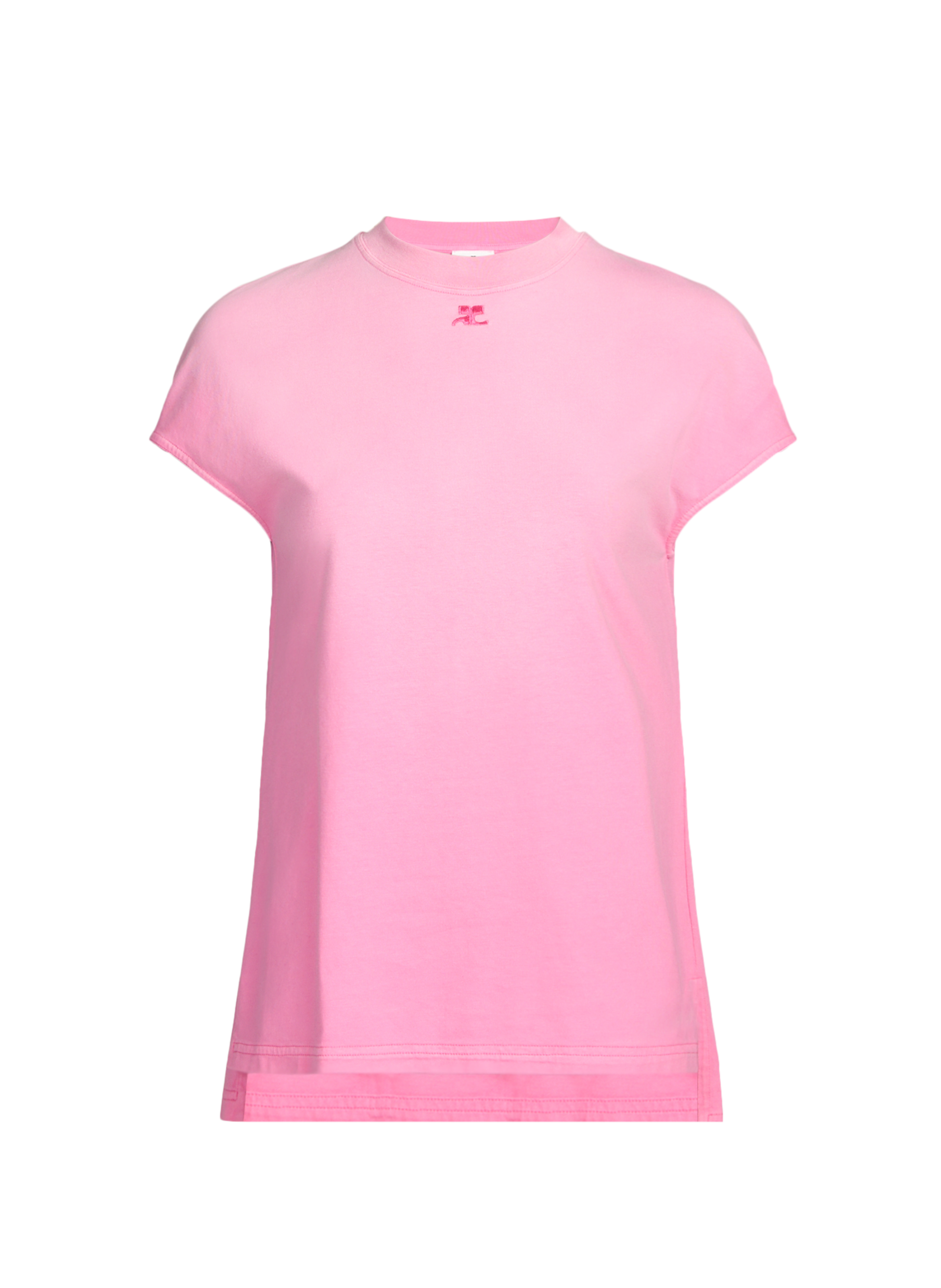 Classic Cotton T-Shirt COURRÈGES Pink